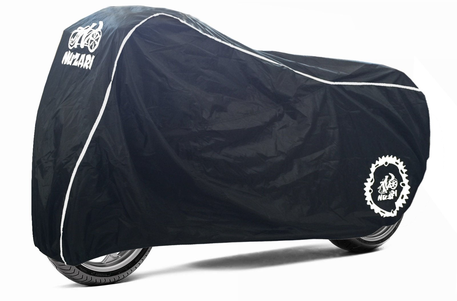 Nuzari Heavy Duty Motorcycle Cover - Motorcycle Covers Waterproof Outdoor Storage Outdoor Bike Storage Motorcycle Covers - Motor