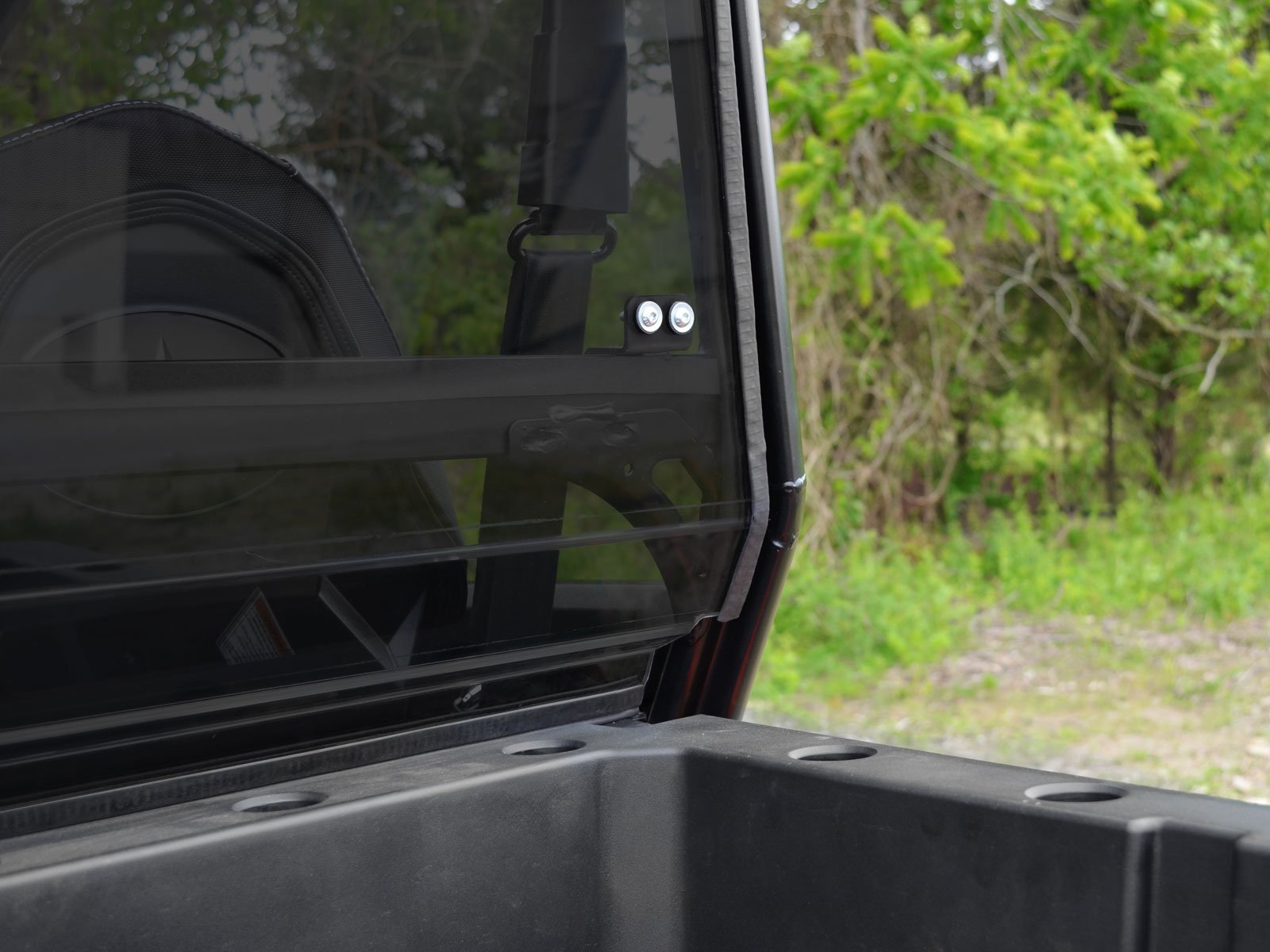 Superatv Non-Scratch Resistant Dark Tint Rear Windshield For 2016+ Polaris General 1000 / General 4 1000 And 2020+ General Xp 10