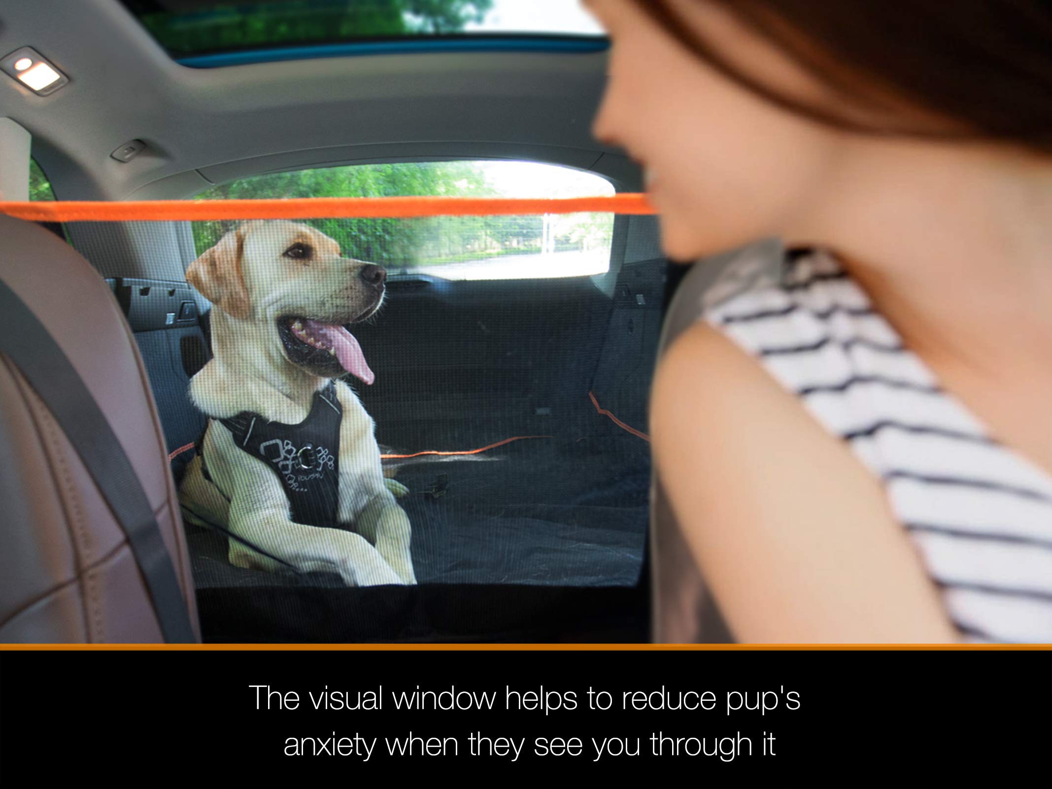 Ibuddy Suv Cargo Liner For Dogs Waterproof Pet Cargo Cover With Mesh Window Non Slip Durable Dog Seat Cover Protector With Bumpe