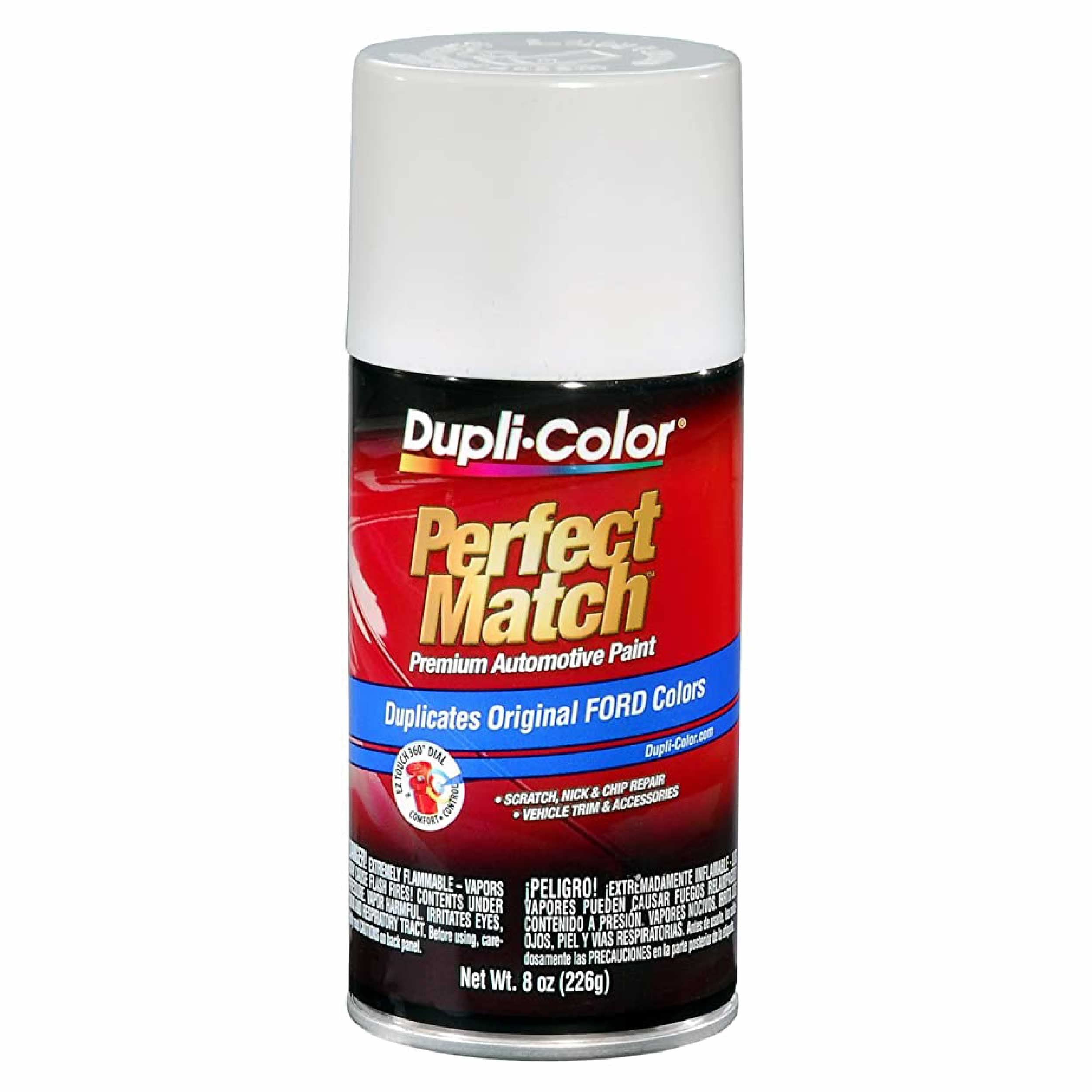 Dupli-Color Ebfm03357 Perfect Match Automotive Spray, Ford Performance White, Wb/Wp/Wt/Ya - 8 Oz. Aerosol Can