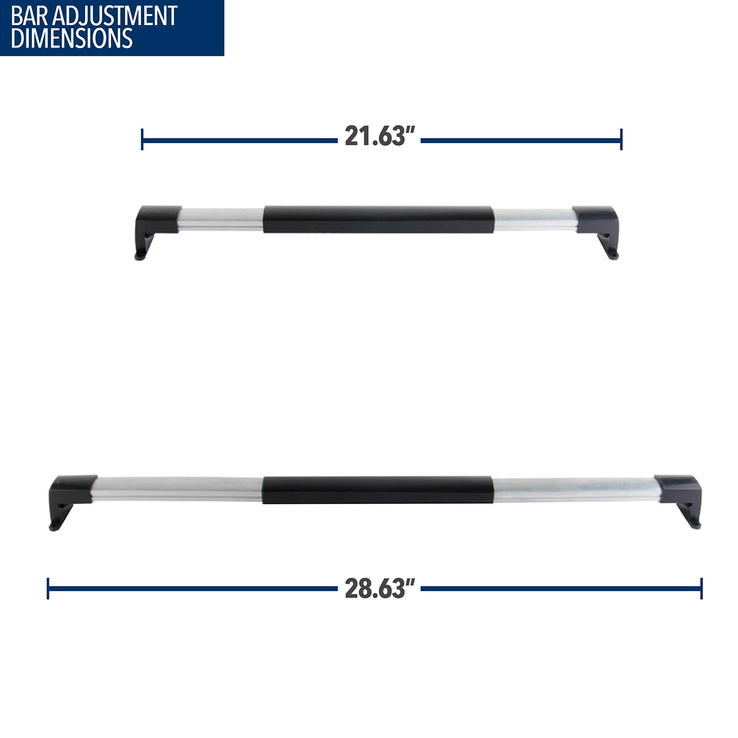 Leisure Coachworks Rv Screen Door Cross Bar, Adjustable Grab Handle 21-5/8 To 28-5/8 Inch Universal For Rv Motorhome Camper And