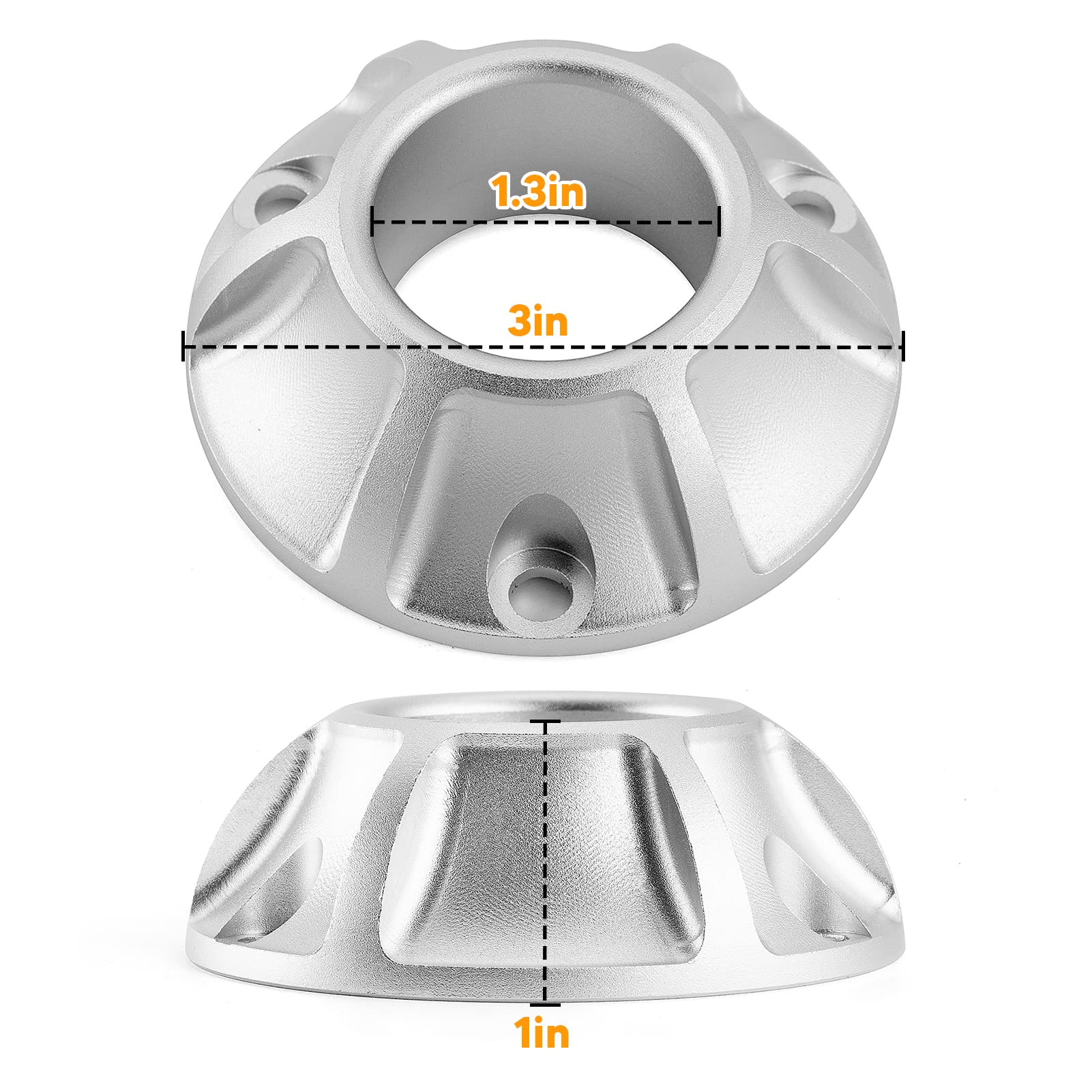 Wsays Exhaust Tip Billet Power with Screen Arrestor for Honda CRF50/70/80/100/110 - Aluminum, Silver, Model 90704001