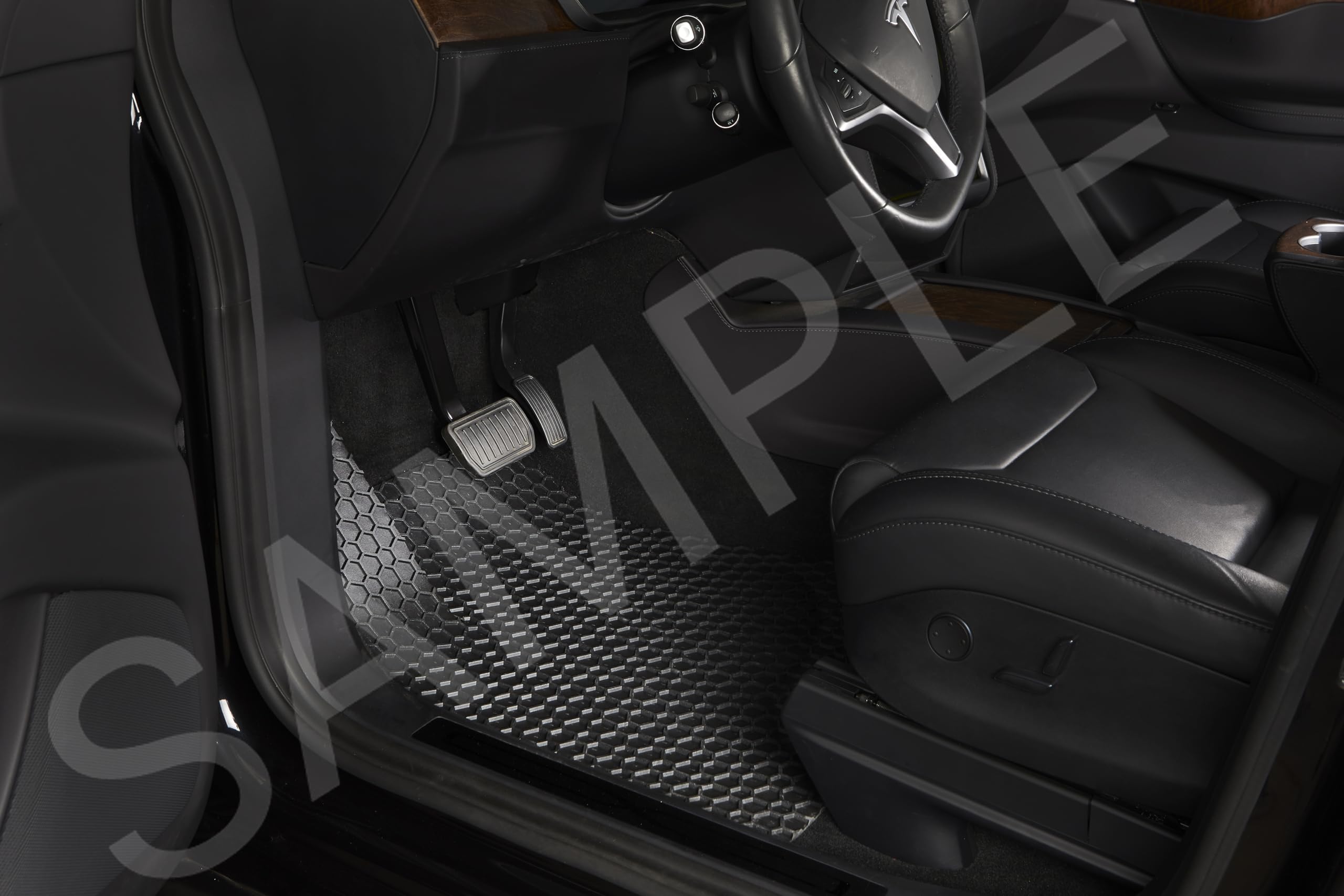 Toughpro Floor Mats Accessories (Front Mats) For Tesla Model 3 Highland All Weather Heavy Duty (Made In Usa) Black Rubber 2024 2