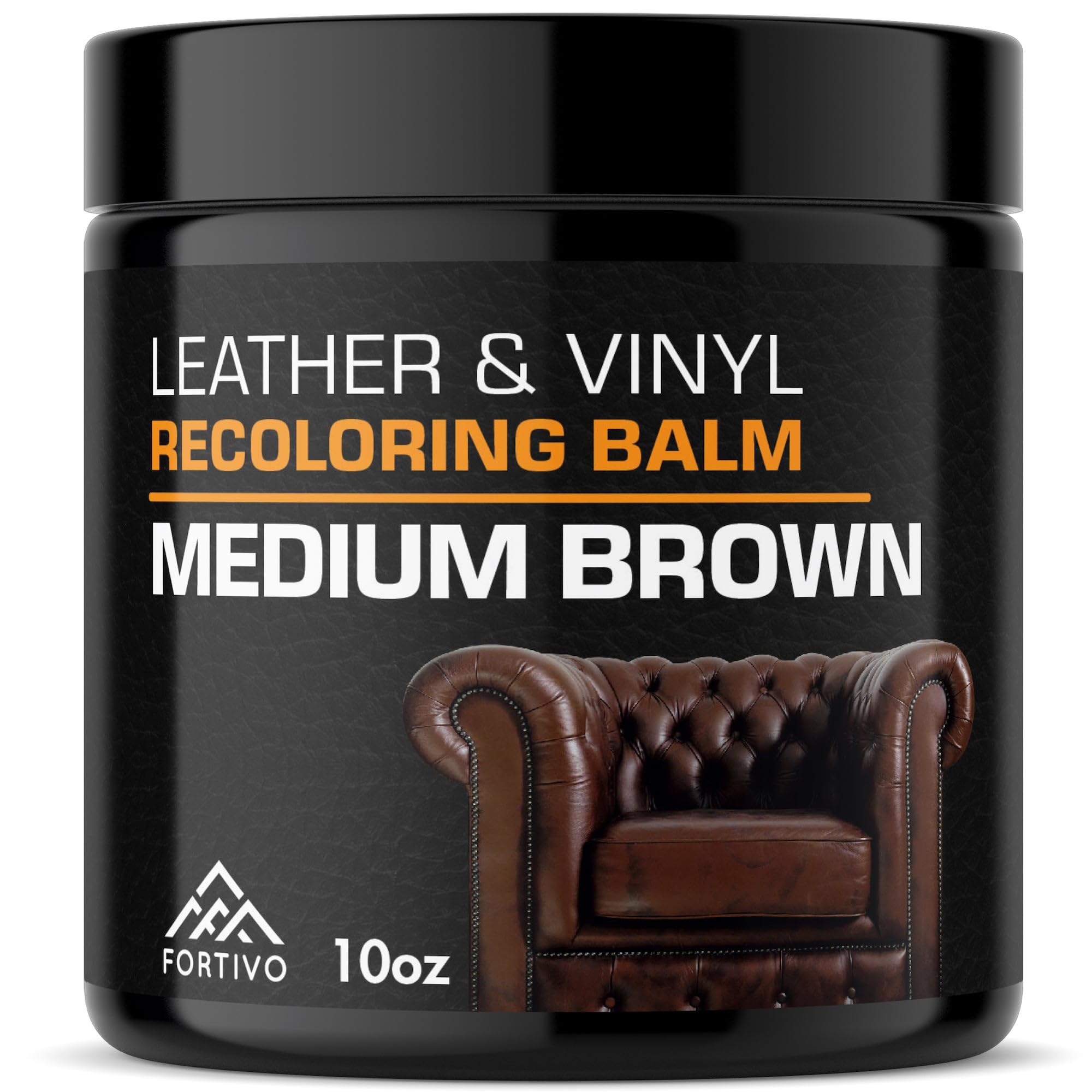Fortivo Leather Recoloring Balm, Leather Color Restorer, Leather Restorer For Couches, Leather Scratch Remover, Leather Scratch 