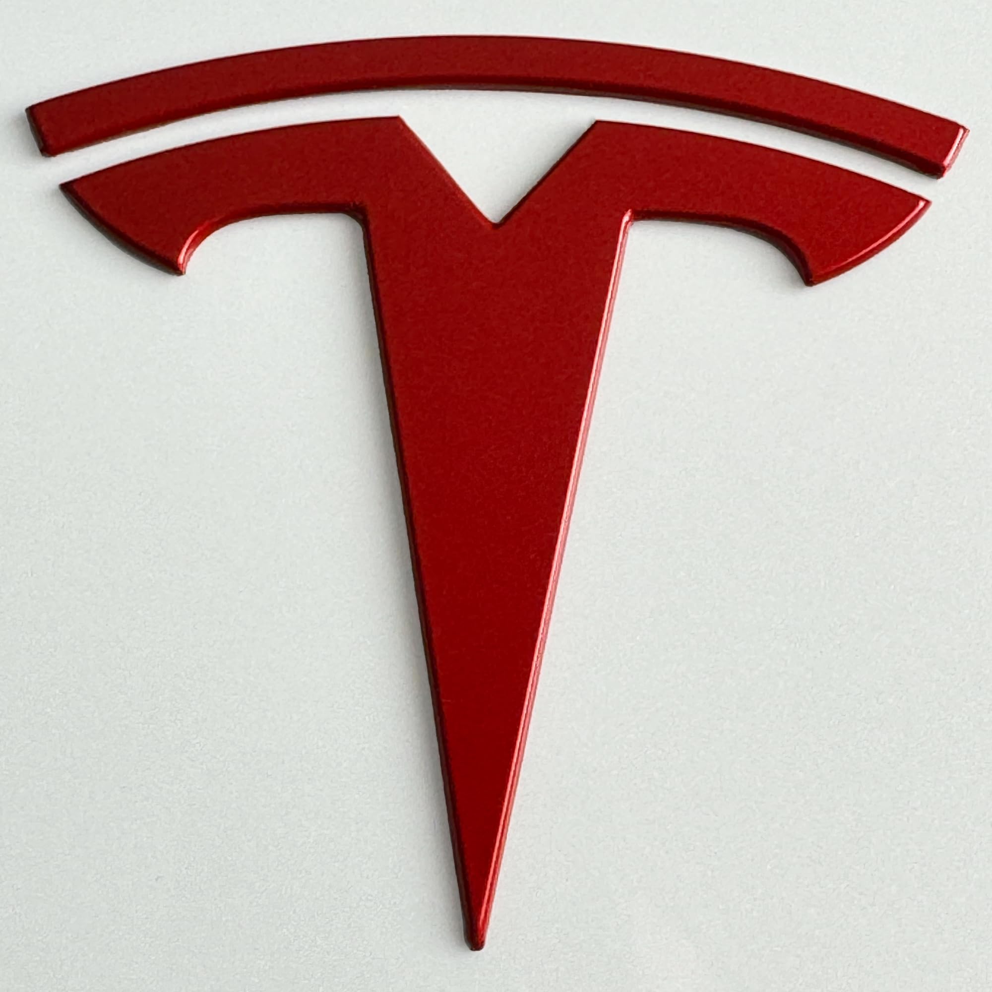 Custom Cut Graphics Vinyl Logo Wrap for Tesla Model 3 (2017 to 2023), Full Wrap, 4 pc-Set (Gloss Red)