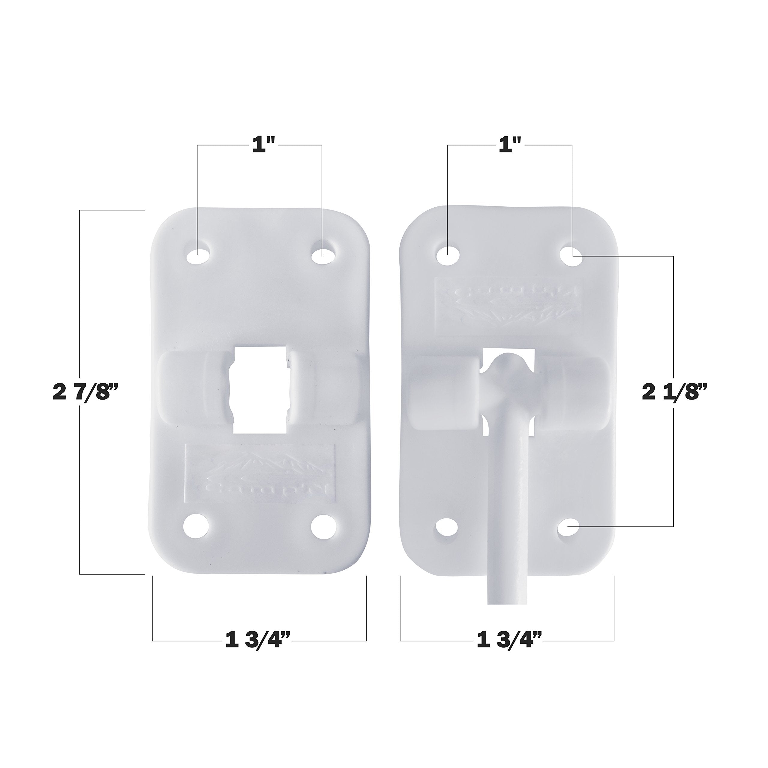 Camp'N T-Style 3 1/2'' Door Latch-Holder-Catch With Hardware For Rv, Trailer, Camper, Motor Home, Cargo Trailer - Oem Replacemen