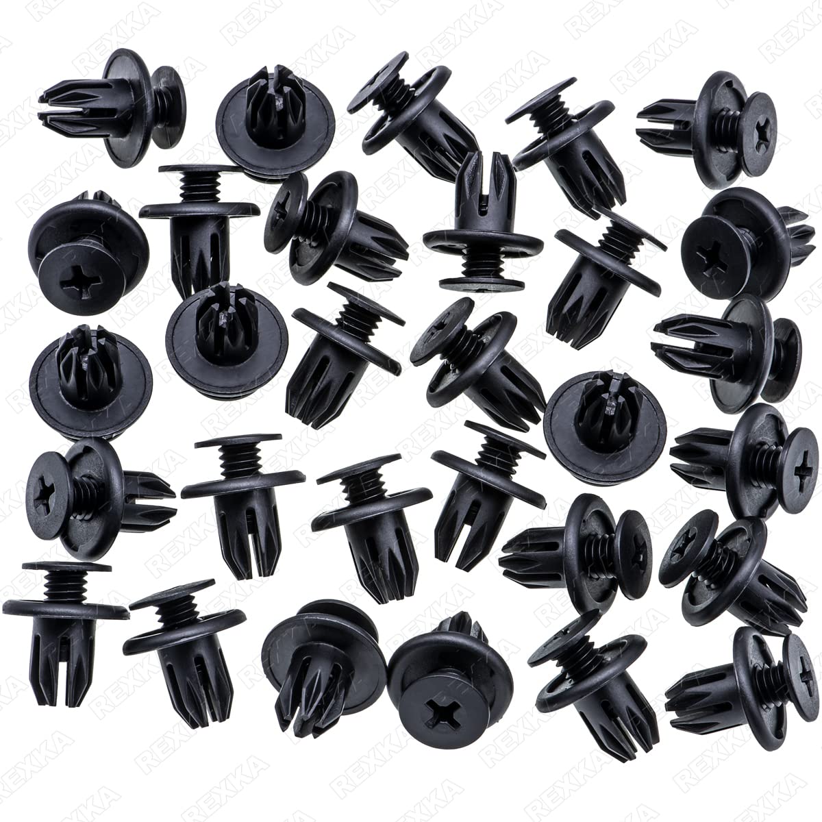 Rexka 30Pcs Bumper Cover Fender Liner Retainer Clips Fastener For Honda Acura Bmw Mini Cooper Countryman Cooper Paceman 07130702