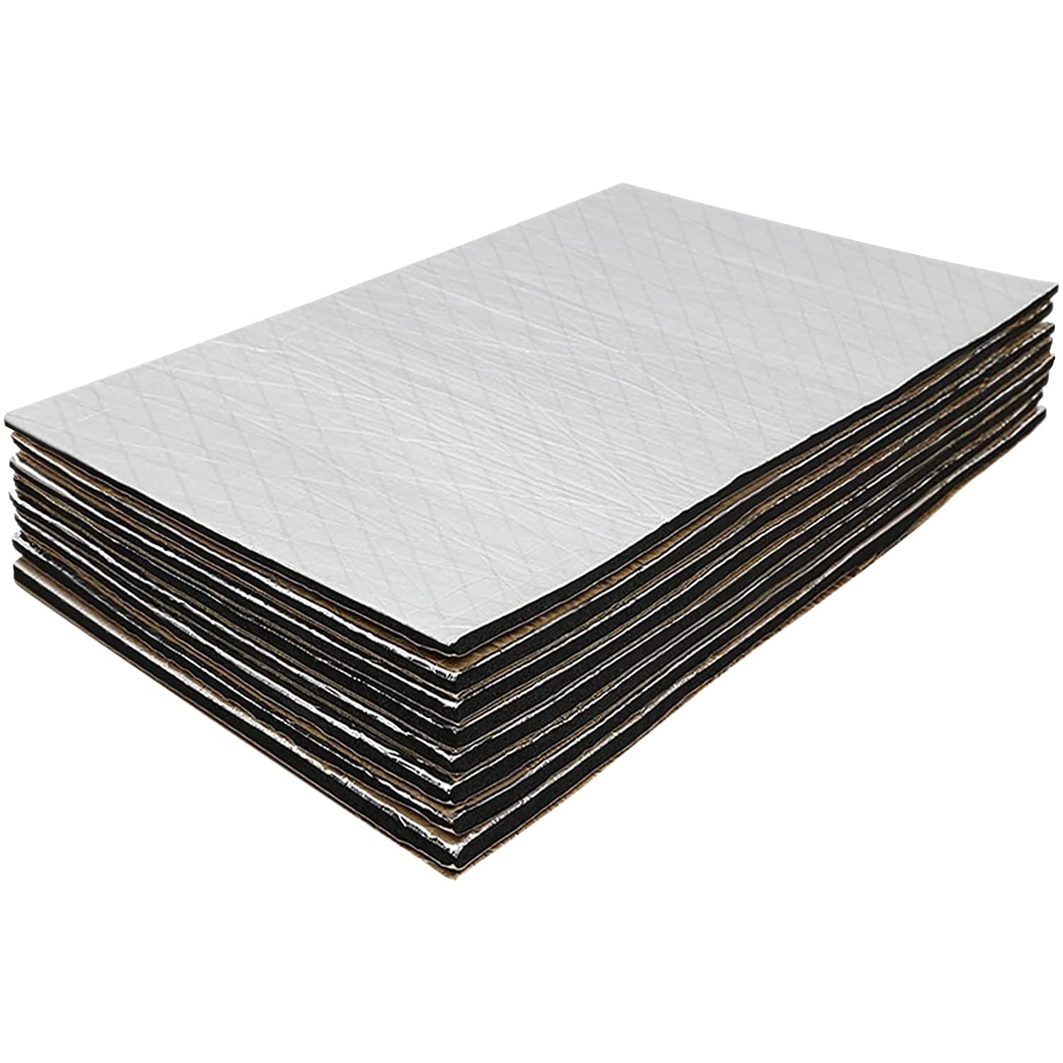 Gosche 394 Mil 16 Sqft Sound Deadener For Car, 10Mm Thick Sound Deadening Mat Materials Can Be Better With Audio Noise Insulatio