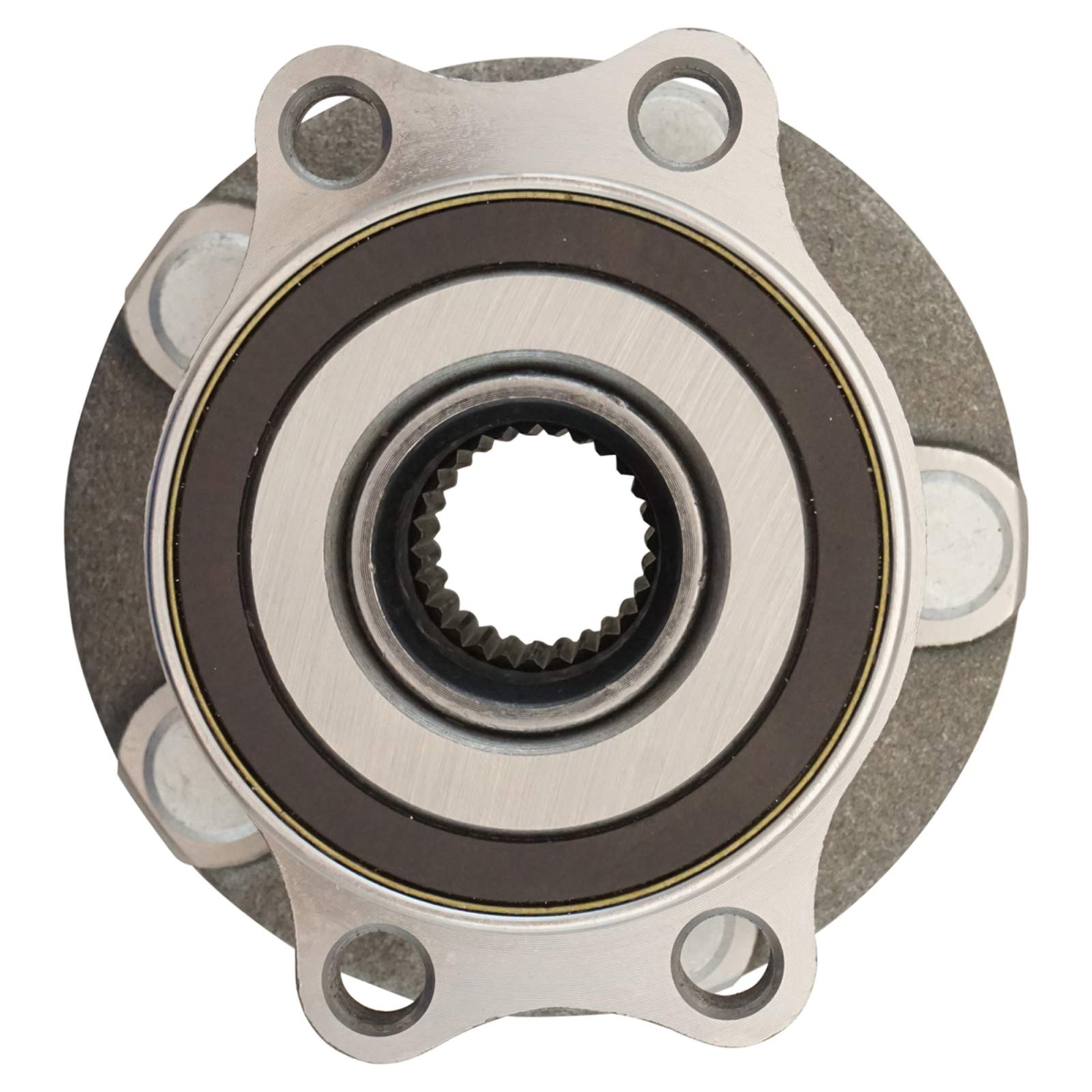 TRQ Rear Wheel Hub Bearings Assembly Set for Subaru Crosstrek, Forester, Impreza - Model BHA52111, Stainless Steel, 2016-2023