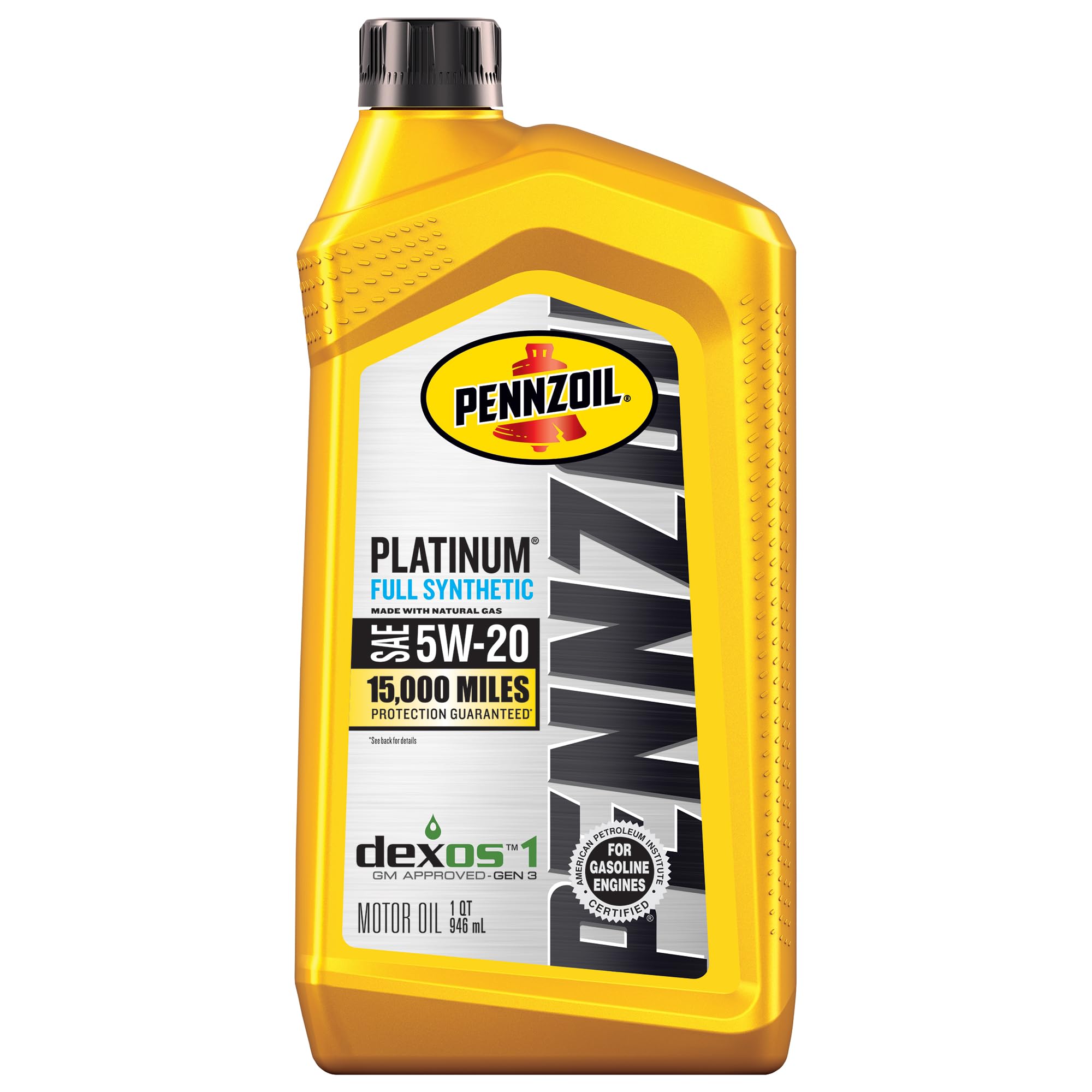 Pennzoil Platinum Full Synthetic 5W-20 Motor Oil, 1 Quart
