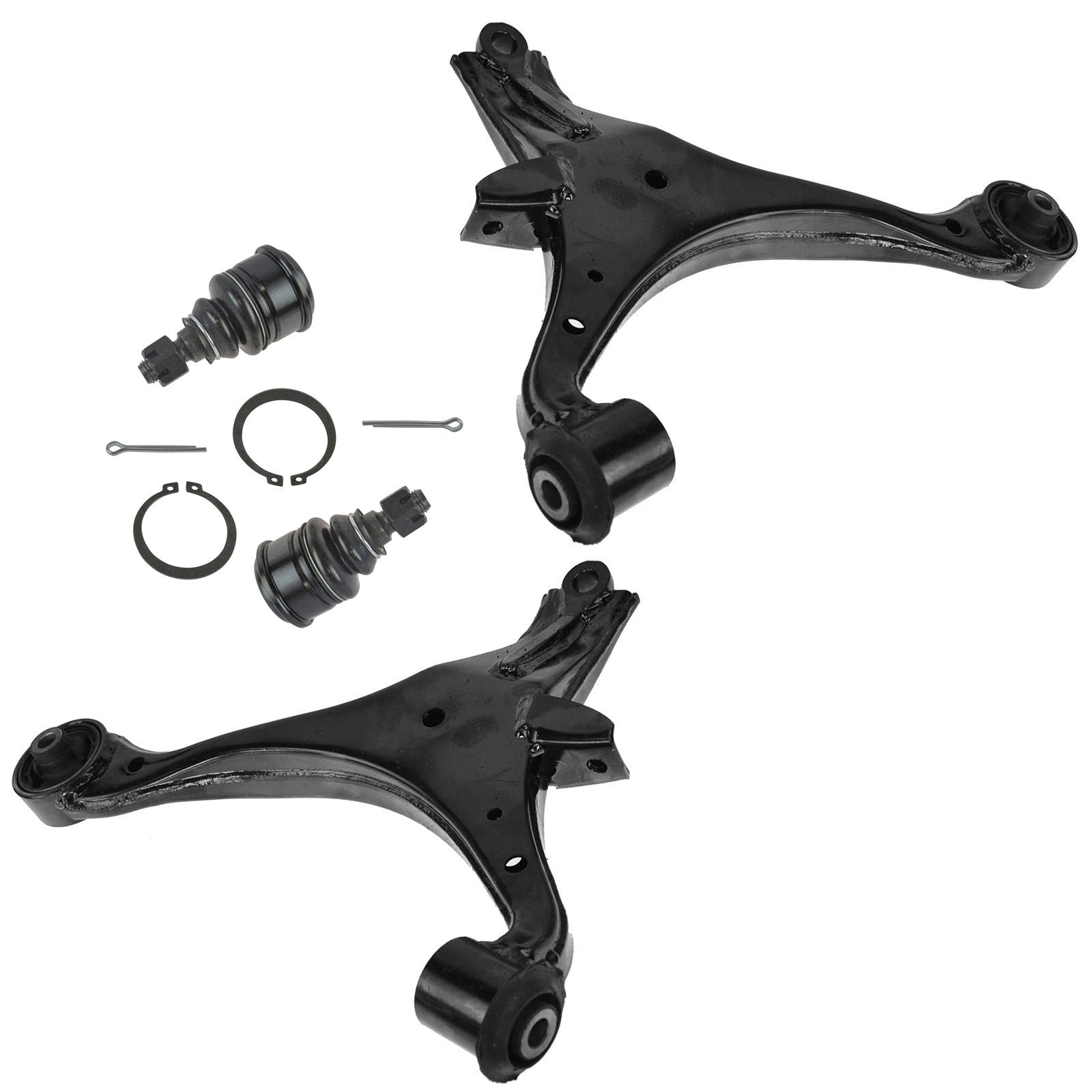 TRQ Front Lower Control Arm with Ball Joint Set Compatible with 2001-2005 Honda Civic