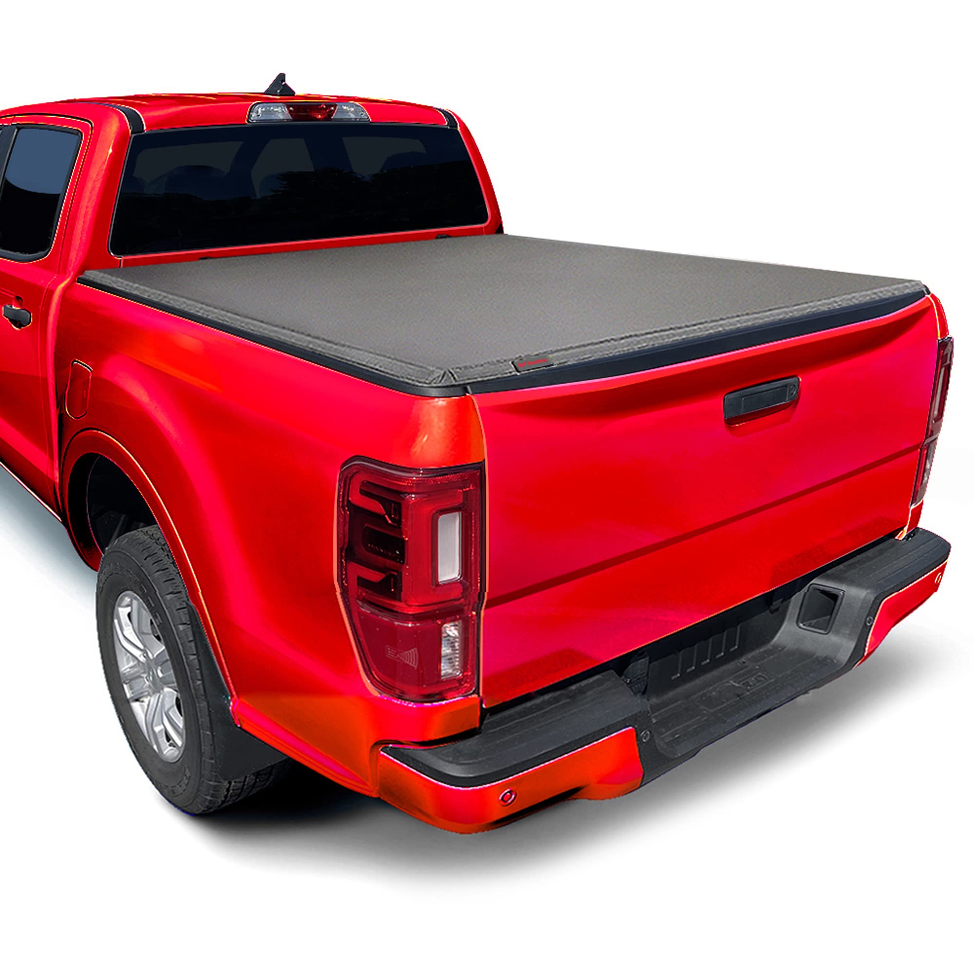 Maxmate Soft Tri-Fold Truck Bed Tonneau Cover Compatible With 1982-2013 Ford Ranger; 1994-2010 Mazda B-Series | Fleetside 6' (73