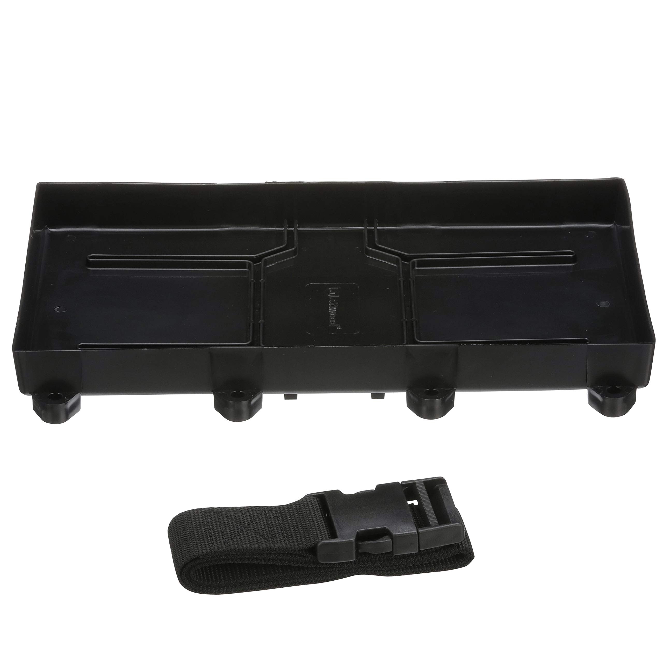 Attwood 9099-5 Battery Tray With Strap, 29/31 Series Battery, 12 7/8-Inches L X 7-Inches W, For Up To 10 1/2 Inches Tall