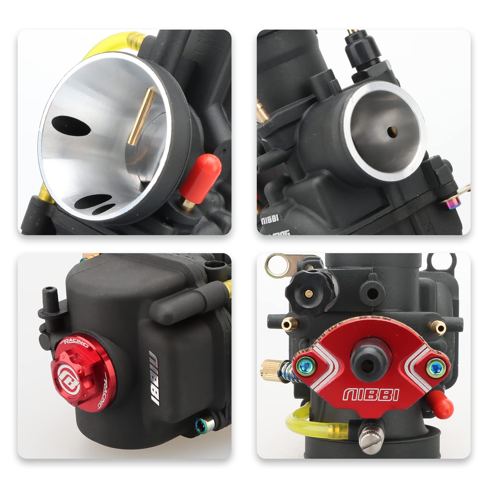 Nibbi Racing Pwk 28Mm Carburetor, Carb Of Performance Carburetor Motorcycle Carburetor With Carburetor Jets Fit For Yamaha Suzuk