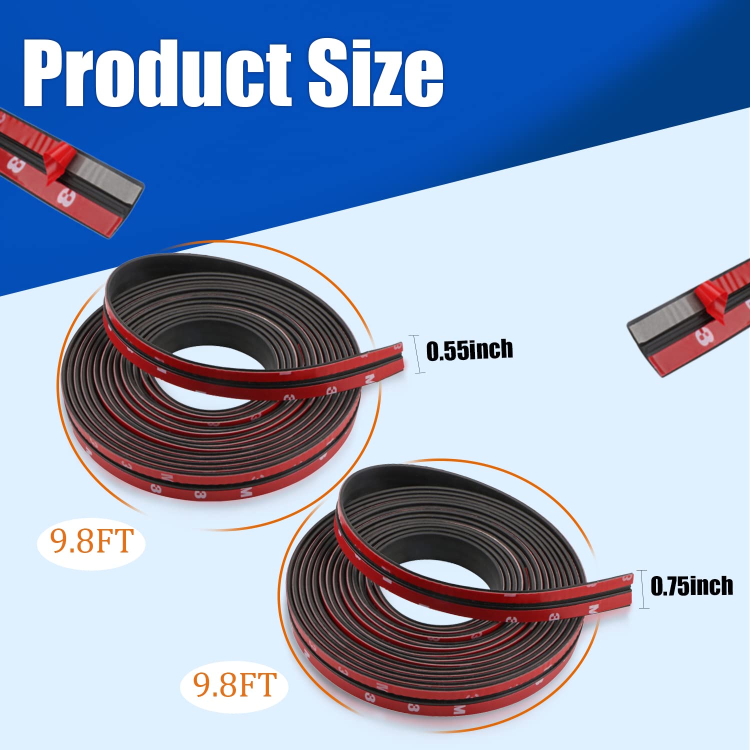 Smeyta Weather Stripping Door Seal for Car,Rubber Car Door Seal Weather Stripping,19.6FT T Shape Windshield Seal for Sunroof Fro