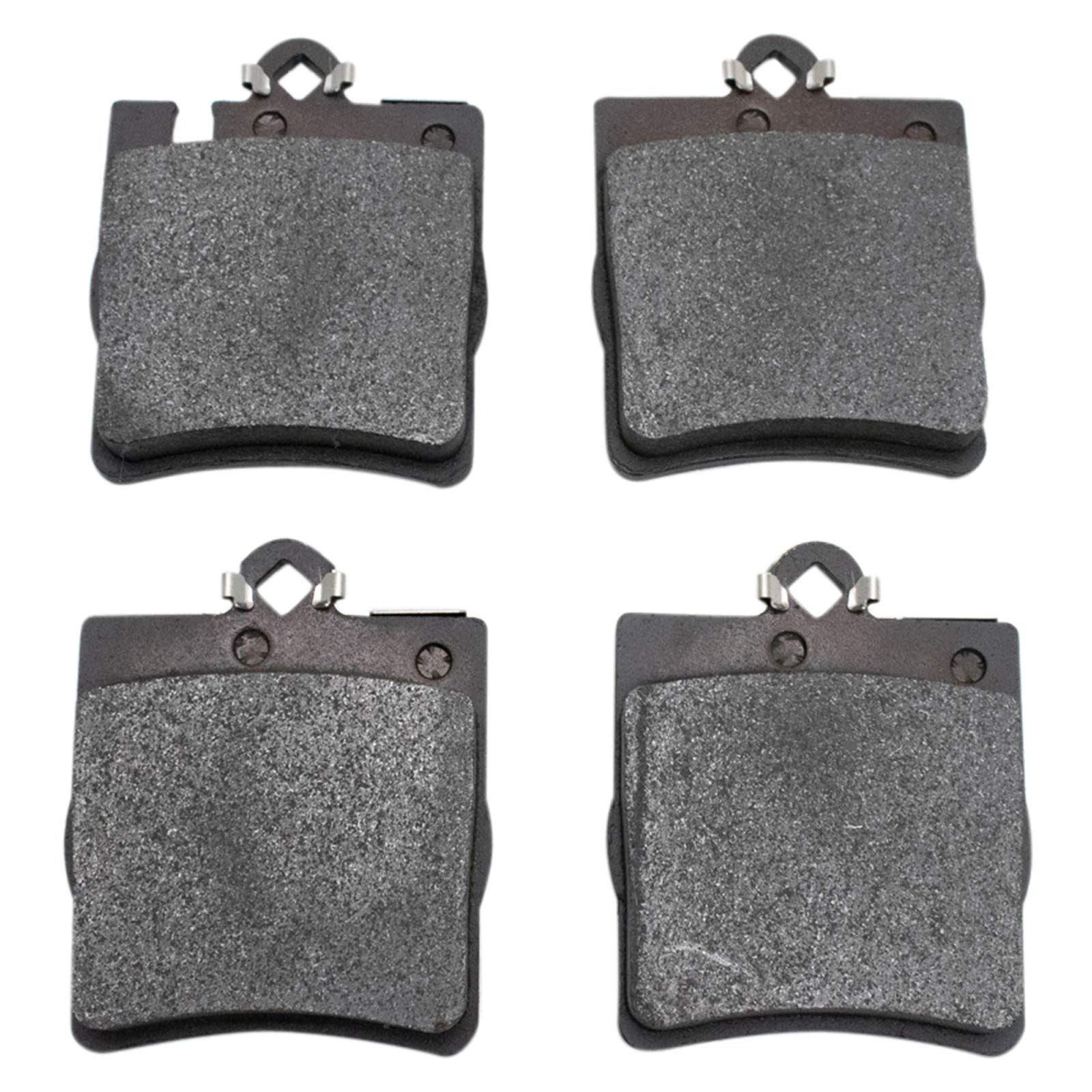Trq Front And Rear Brake Pad & Rotor Kit Brake Pads Brake Rotor Ceramic Compatible With 2000-2003 Mercedes-Benz Clk320 Clk430 19
