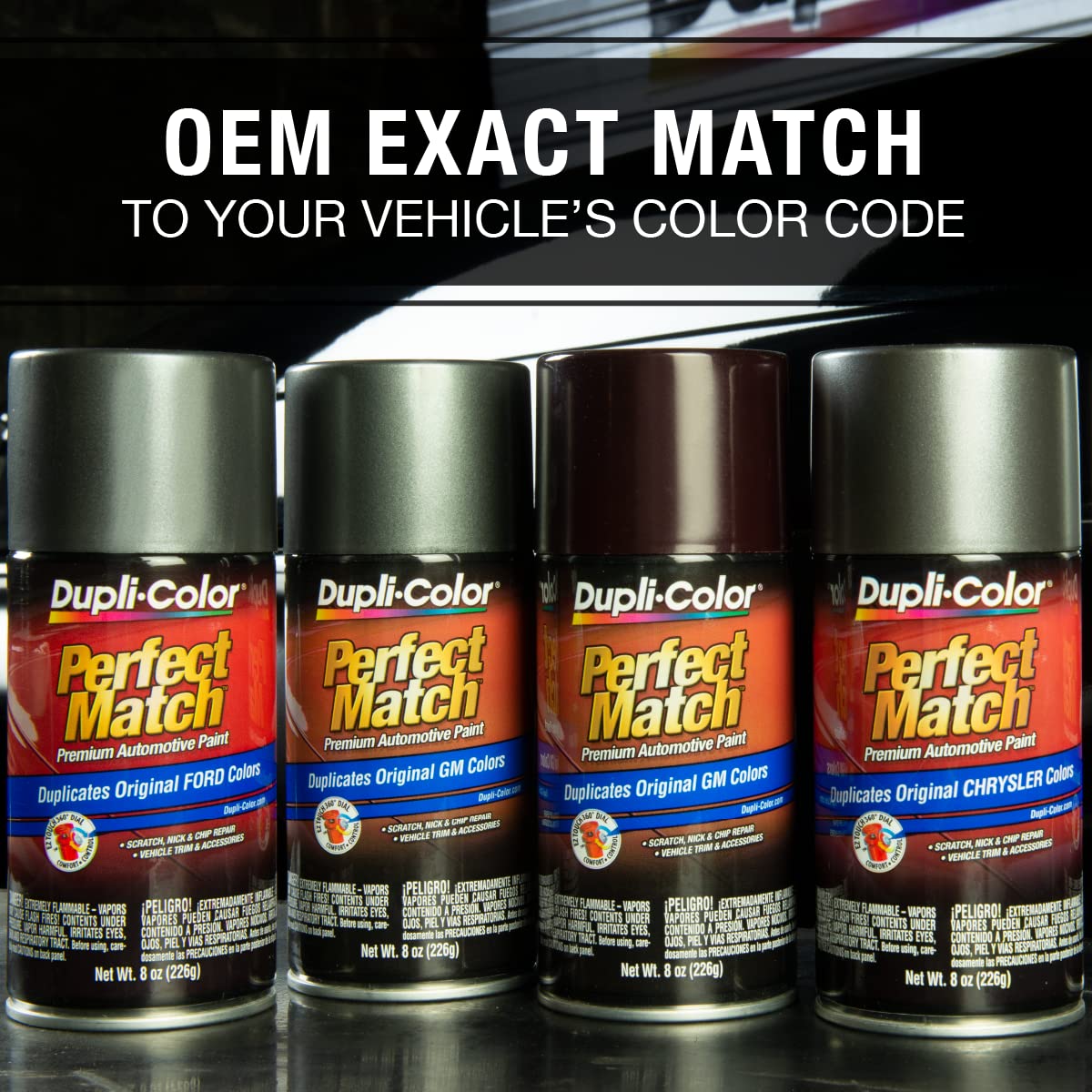 Dupli-Color Ebfm03177 Perfect Match Automotive Spray, Ford Electric Currant Red Metallic, Eg - 8 Oz. Aerosol Can