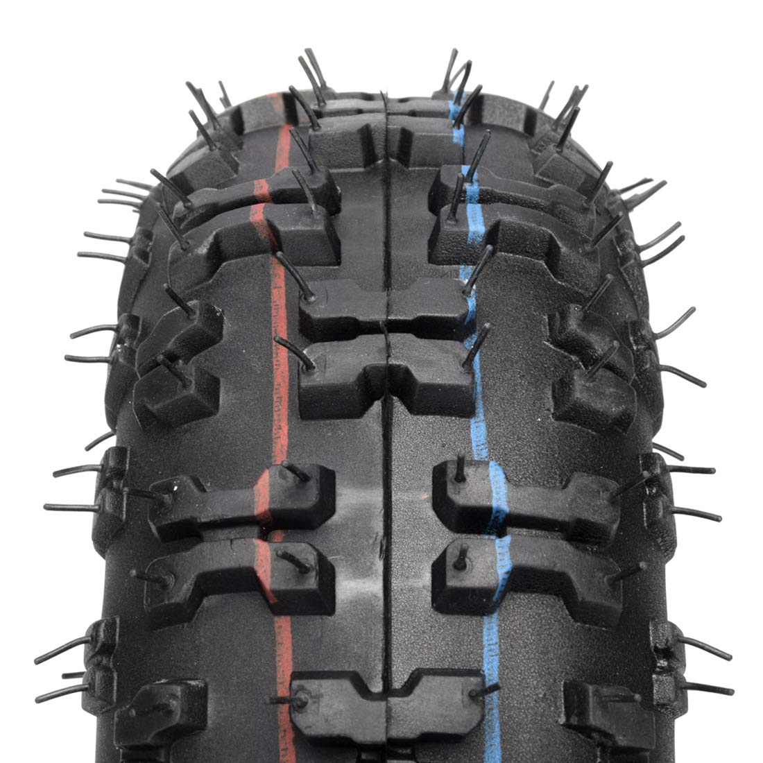 FVRITO 2 Pack 4.10-4 Tire with Inner Tube for Lawn Mowers, Garden Equipment, Go-Carts, Kid ATVs - Durable Rubber Construction