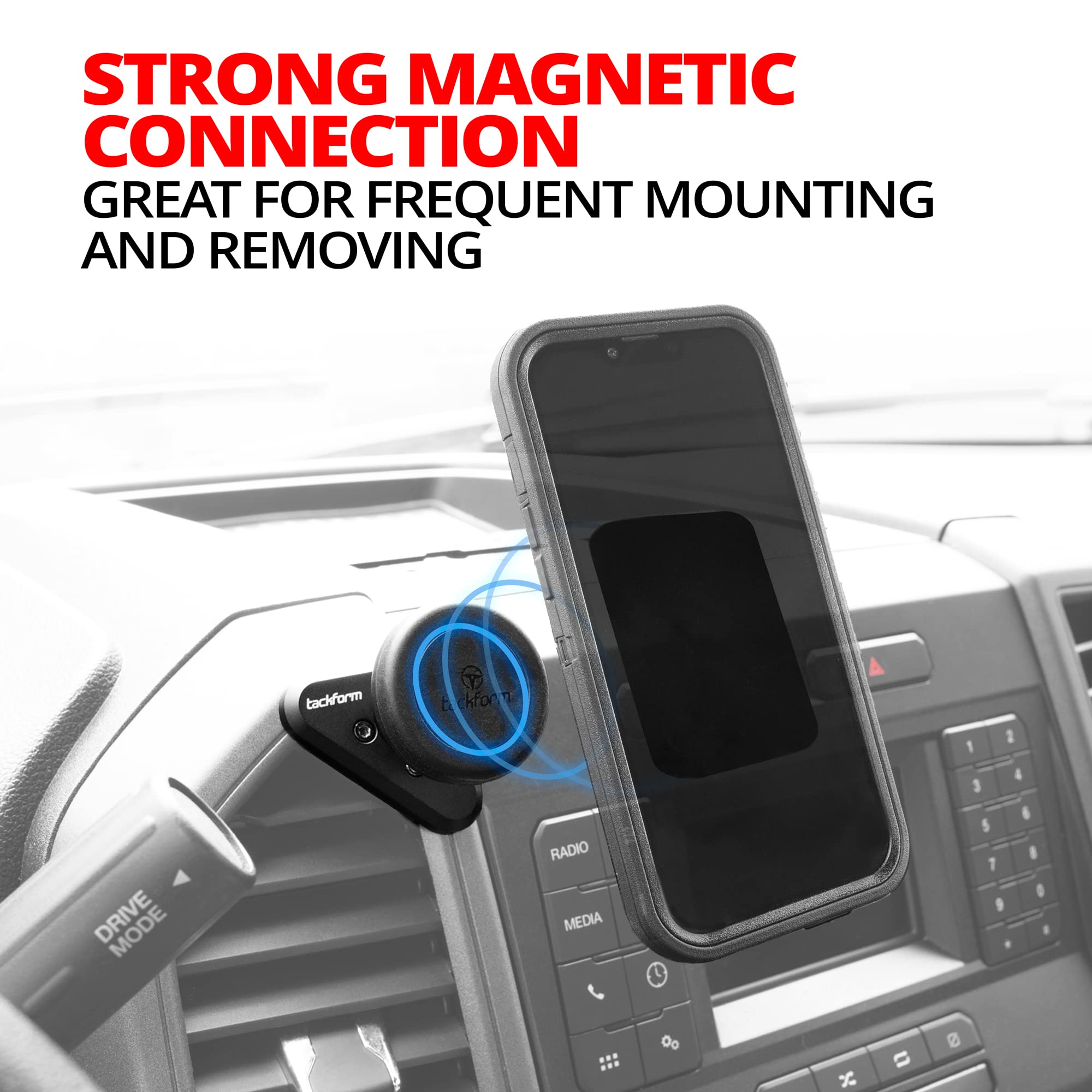 Tackform Vent Mount Compatible With Ford F-150 2015-2020, Expedition 2018-2021, Super Duty 2017-2021 - Magnetic Phone Holder