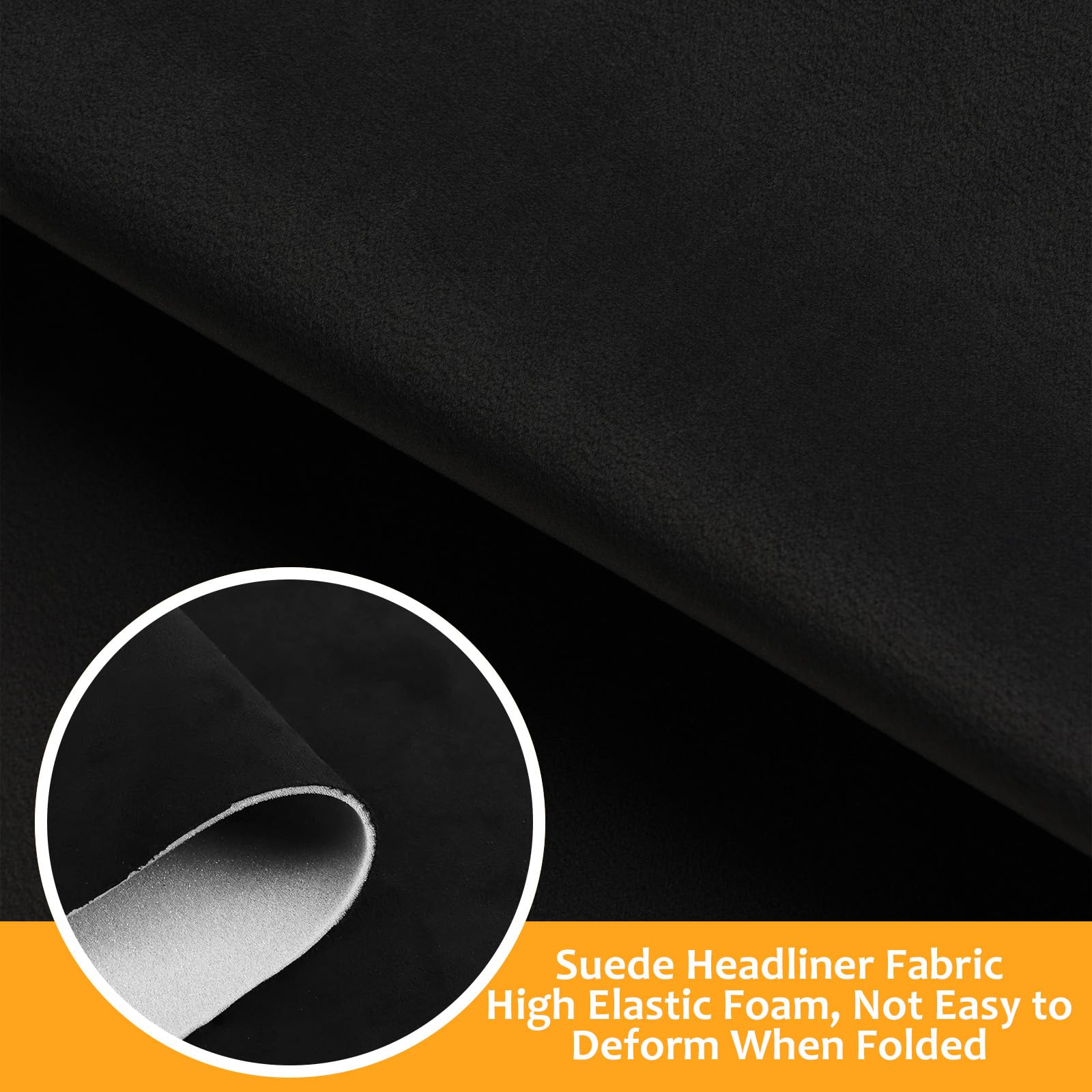 Suede Headliner Fabric With Foam Backing Material - Automotive/Home Micro-Suede Headliner Flame Retardant Fabric For Car Replace