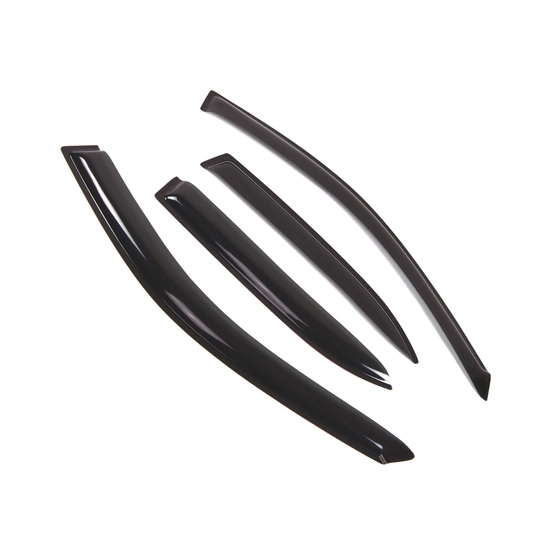 Tuningpros Outside Mount Window Vent Visors Rain Guards Compatible With Toyota Corolla Sedan 1993-1997 | Side Window Wind Deflec
