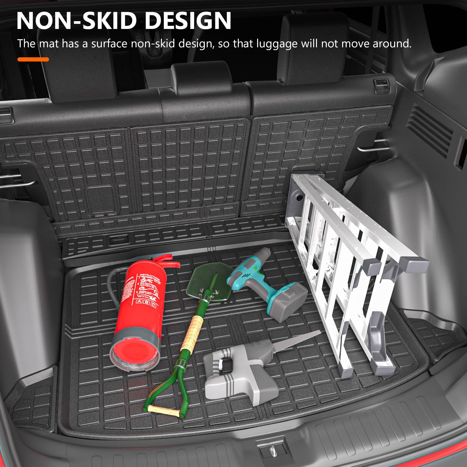 powoq Cargo Mat for 2017-2022 Honda CRV, TPE Material, Rear Backrest & Trunk Mat, Fit 2017-2022 Fuel Model