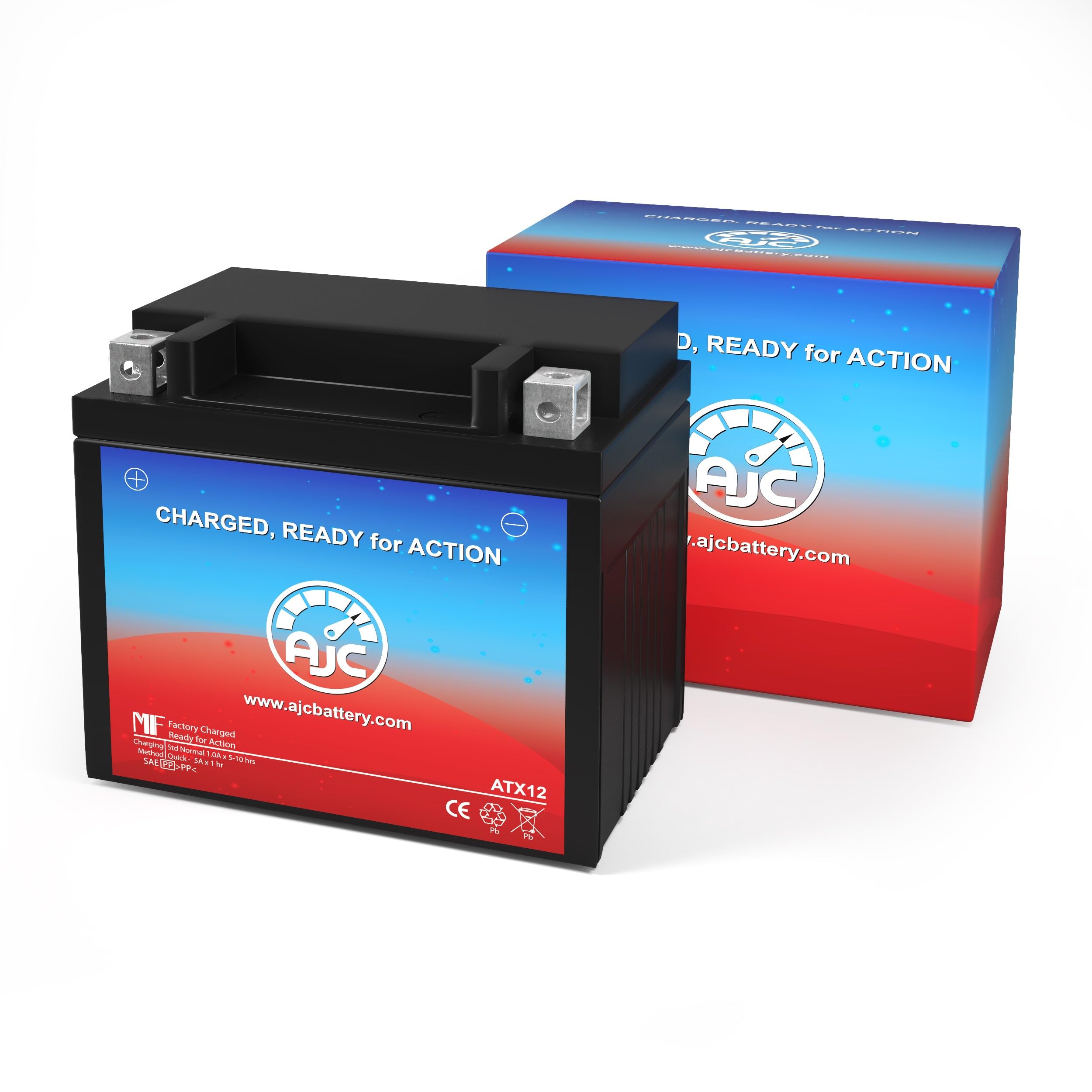 Ajc Battery Compatible With Kawasaki Vulcan 900, Classic Lt, Custom 900Cc Motorcycle Battery (2006-2019)