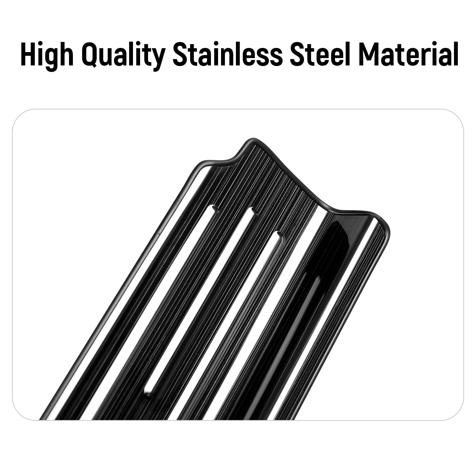 Bercicci 4PCS Door Sill Protector for Jeep Wrangler JL JLU 2018-2025 & Gladiator JT 2020-2025 Accessories Stainless Steel Front