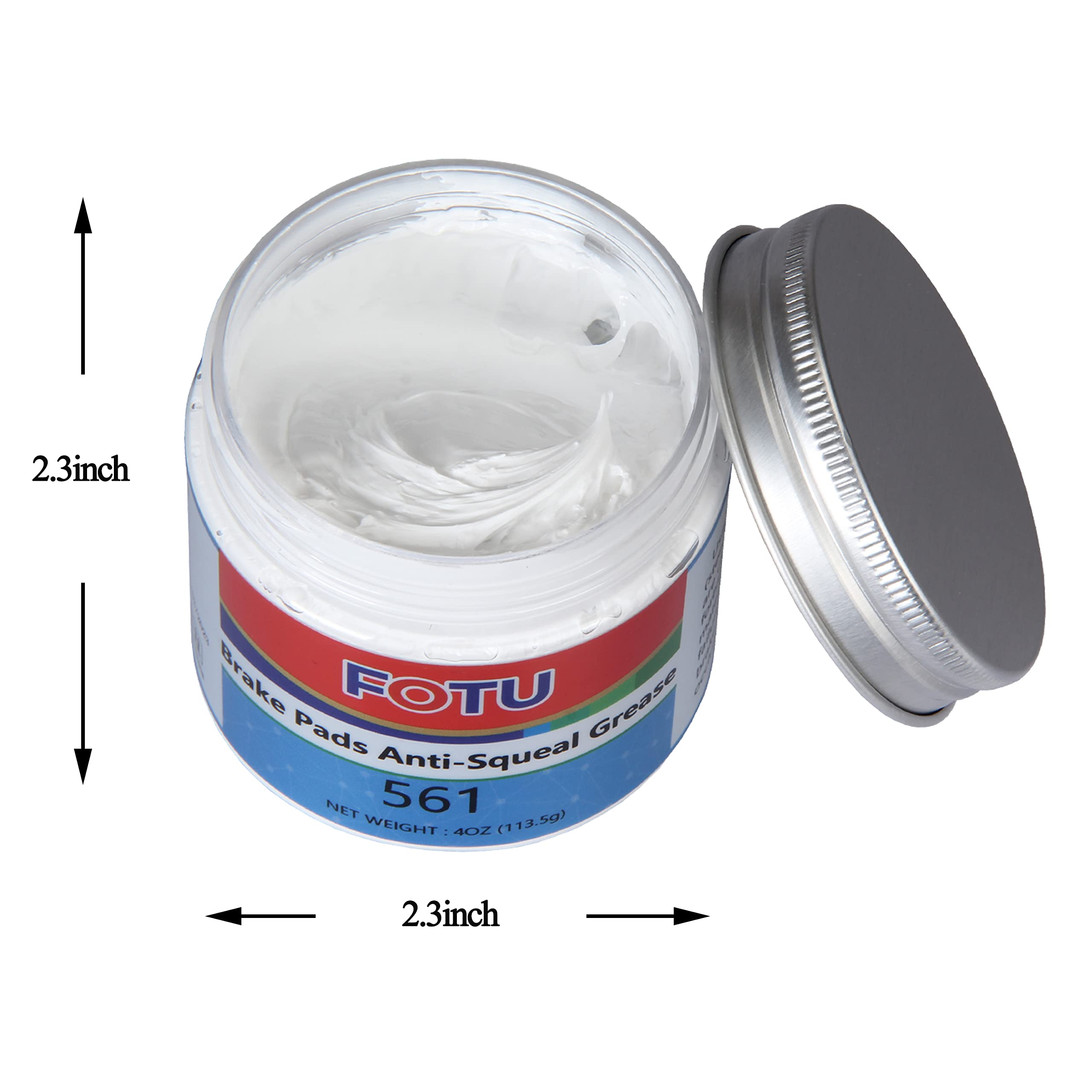 FOTU Brake Pads Grease - High Performance Anti-Squeal Formula, Silicone, 561 Variant for Quiet & Smooth Braking