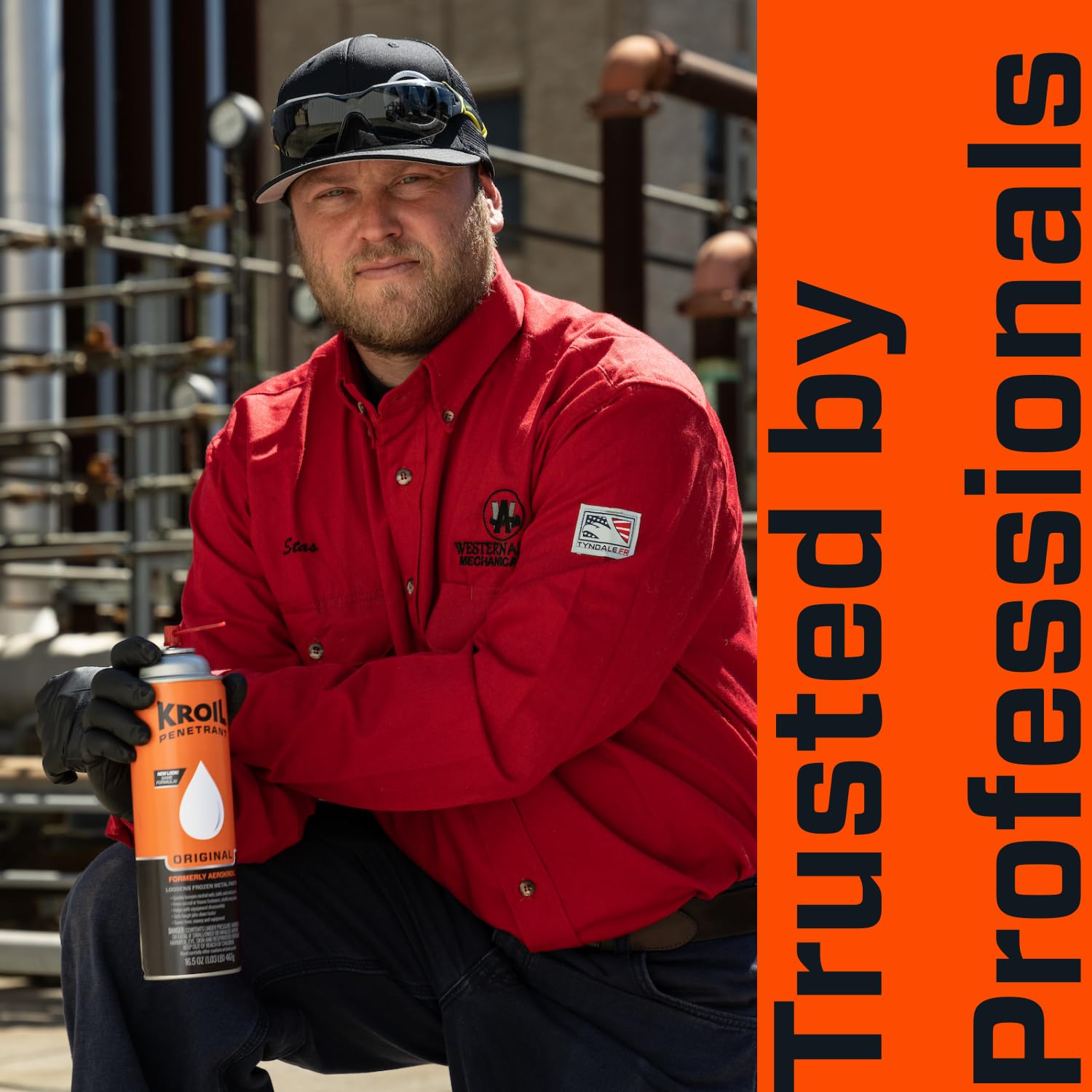 KROIL Original Penetrating Oil Aerosol Spray 13oz - Rust Inhibitor for Bolts, Hinges, Chains, Moving Parts - Model KS132