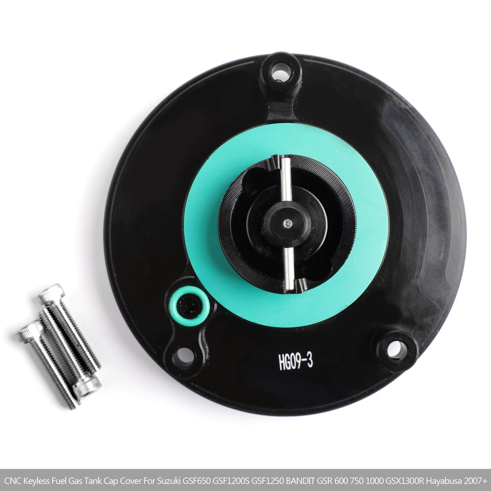 Areyourshop Cnc Keyless Fuel Gas Tank Cap For Suzuki Gsxr 600/750/1000 Gsr 600/750 03-18, Please Check The Description For Exact