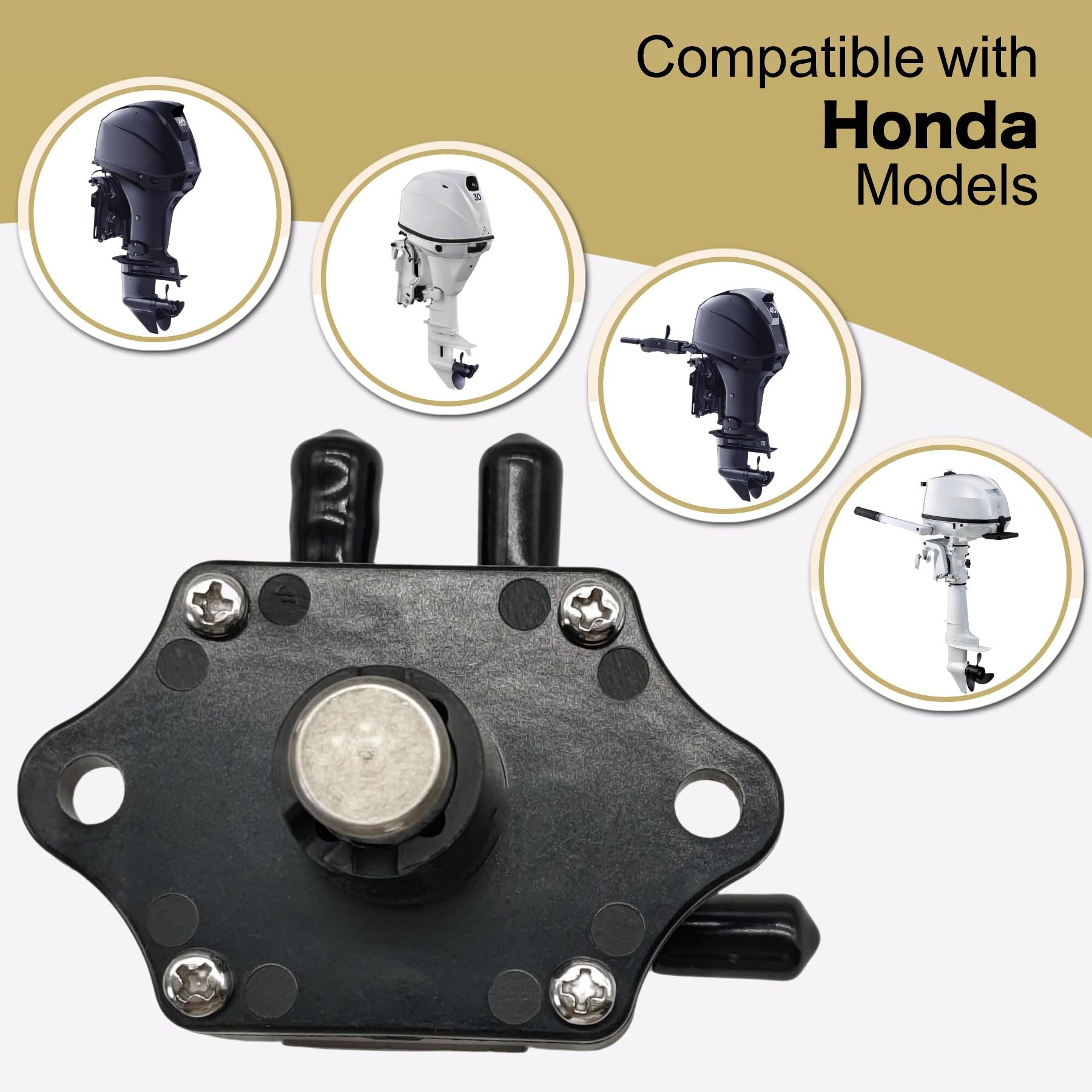 Jlm Marine 16700Zw1004 Fuel Pump For Honda Bf 25 30 35 40 45 50 75 90 Hp Outboard Engines Replacement 16700-Zv5-003