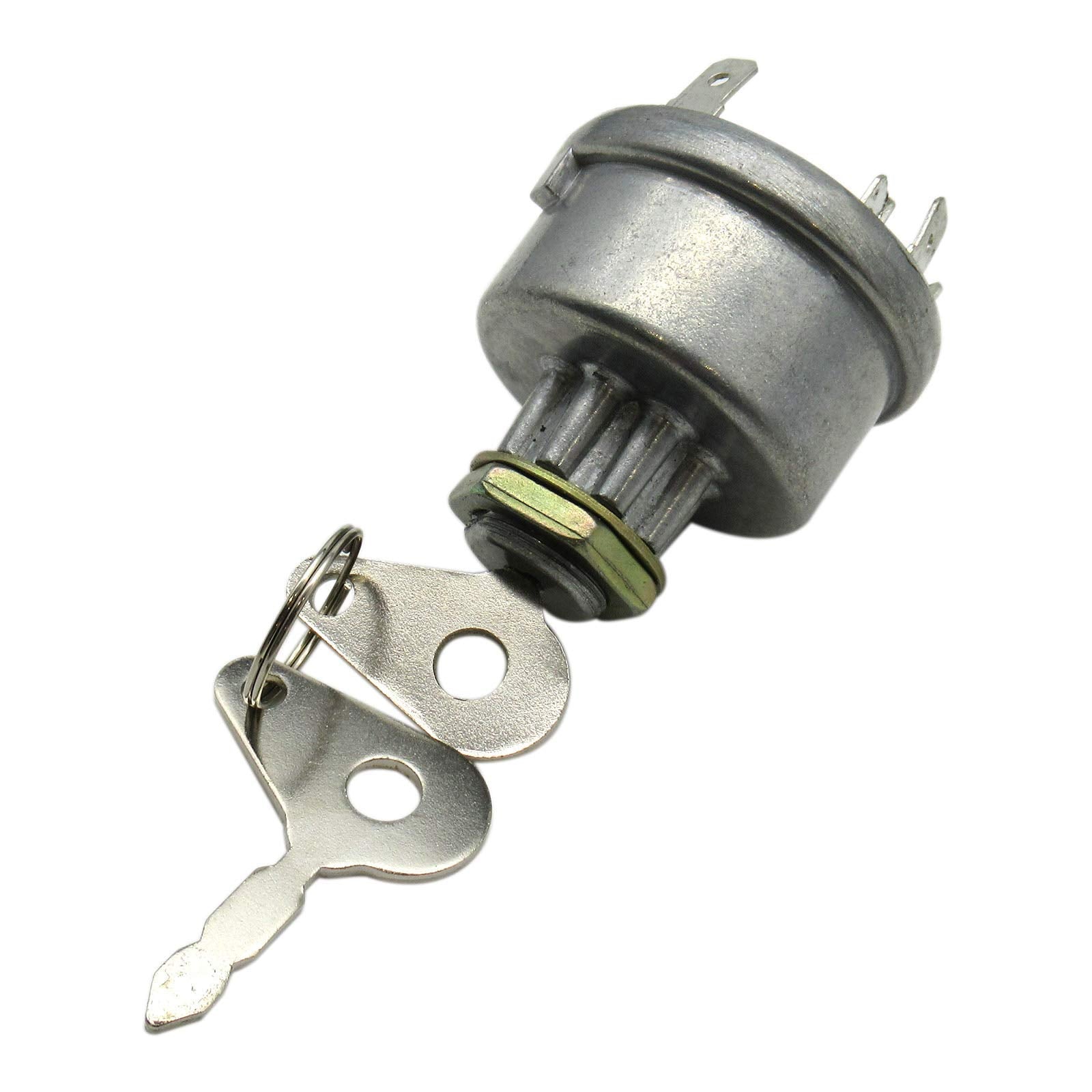 Gxcdizx New Ignition Key Switch for Ford Tractor 2000 2110LCG 230A 231 2310 233 234 250C 2600 260C 2610 2810 2910 3000 4 Positio