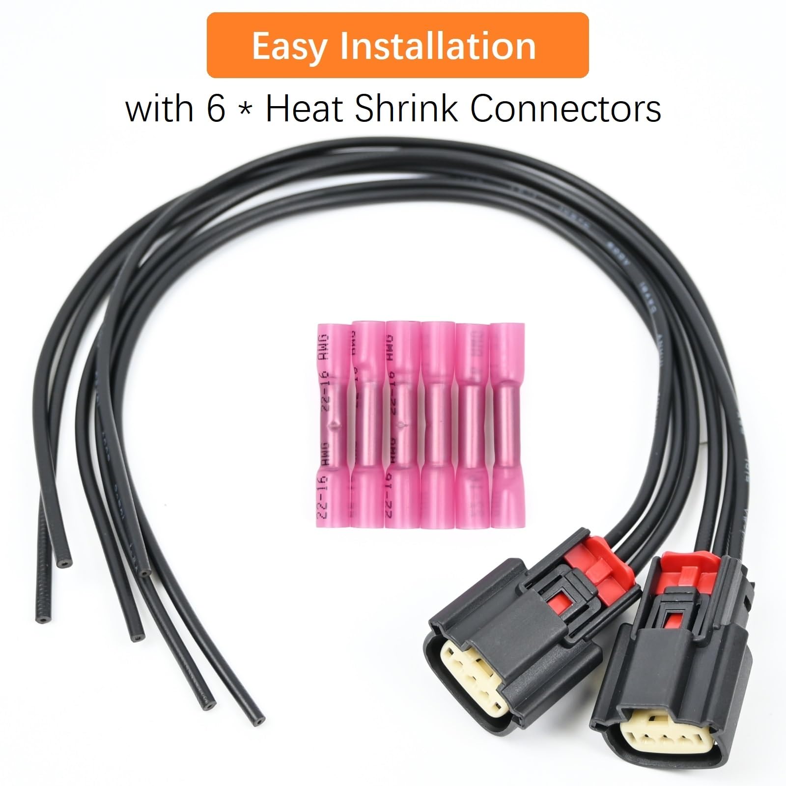 Smart Repairboy 2Pcs Ignition Coil Connector Pigtail Harness for Ford V6 V8 Edge Fusion F150 F350 Explorer Lincoln MKS MKX - Style 1