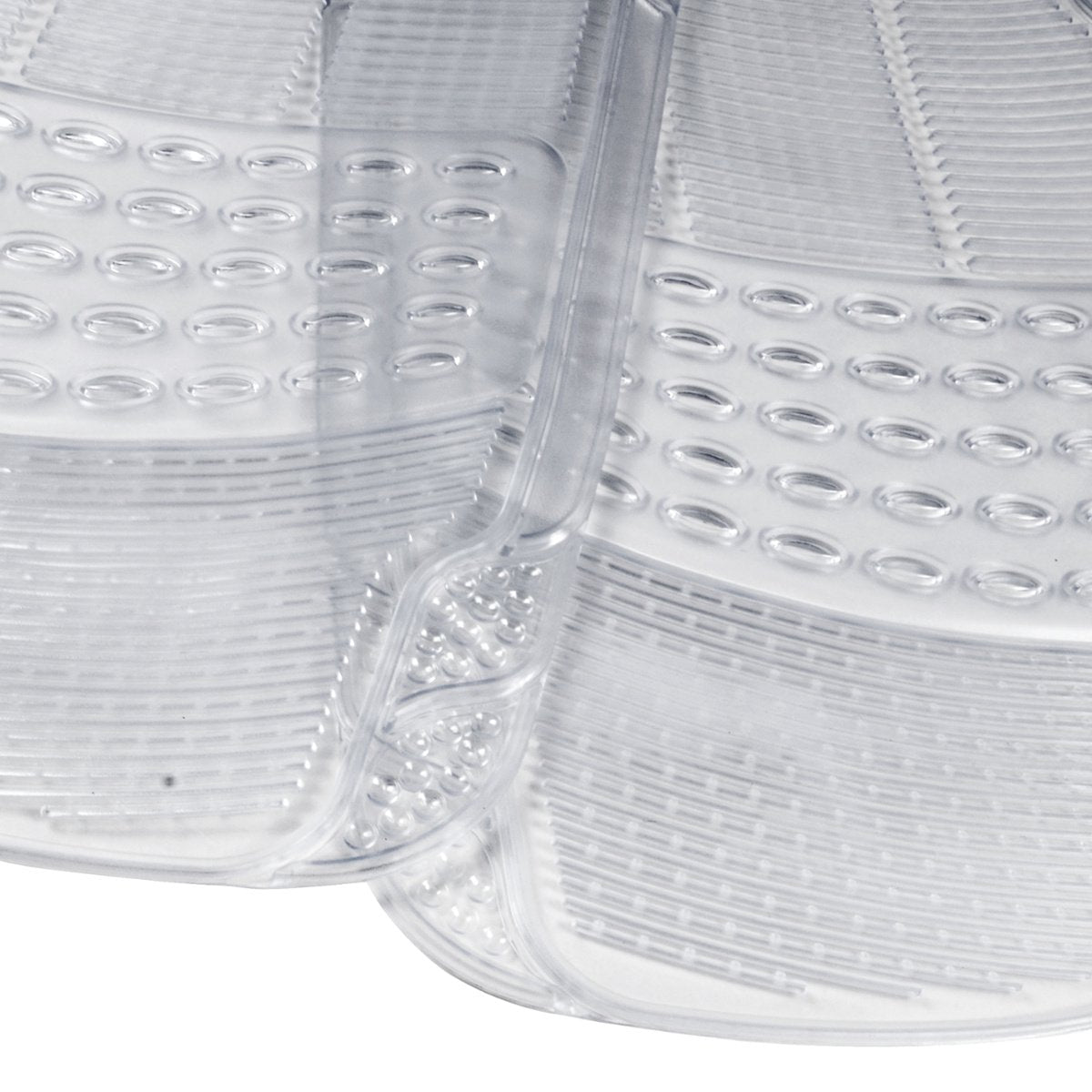 Bdk Heavy Duty 4Pc Front & Rear Rubber Floor Mats For Car Suv Van & Truck - All Weather Protection Universal Fit, Clear