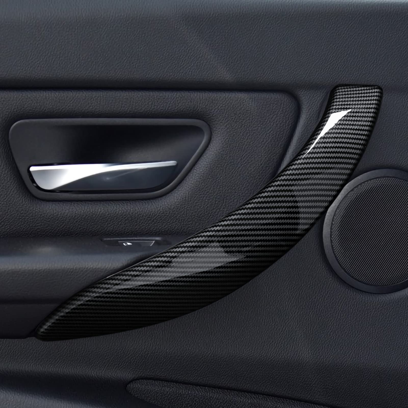 2Pcs Car Handles Cover Sticker Decal Carbon Color Abs Trim Fits For Bmw F30 F31 F34 3Gt F32 F33 F36 3 4 Series Accessories