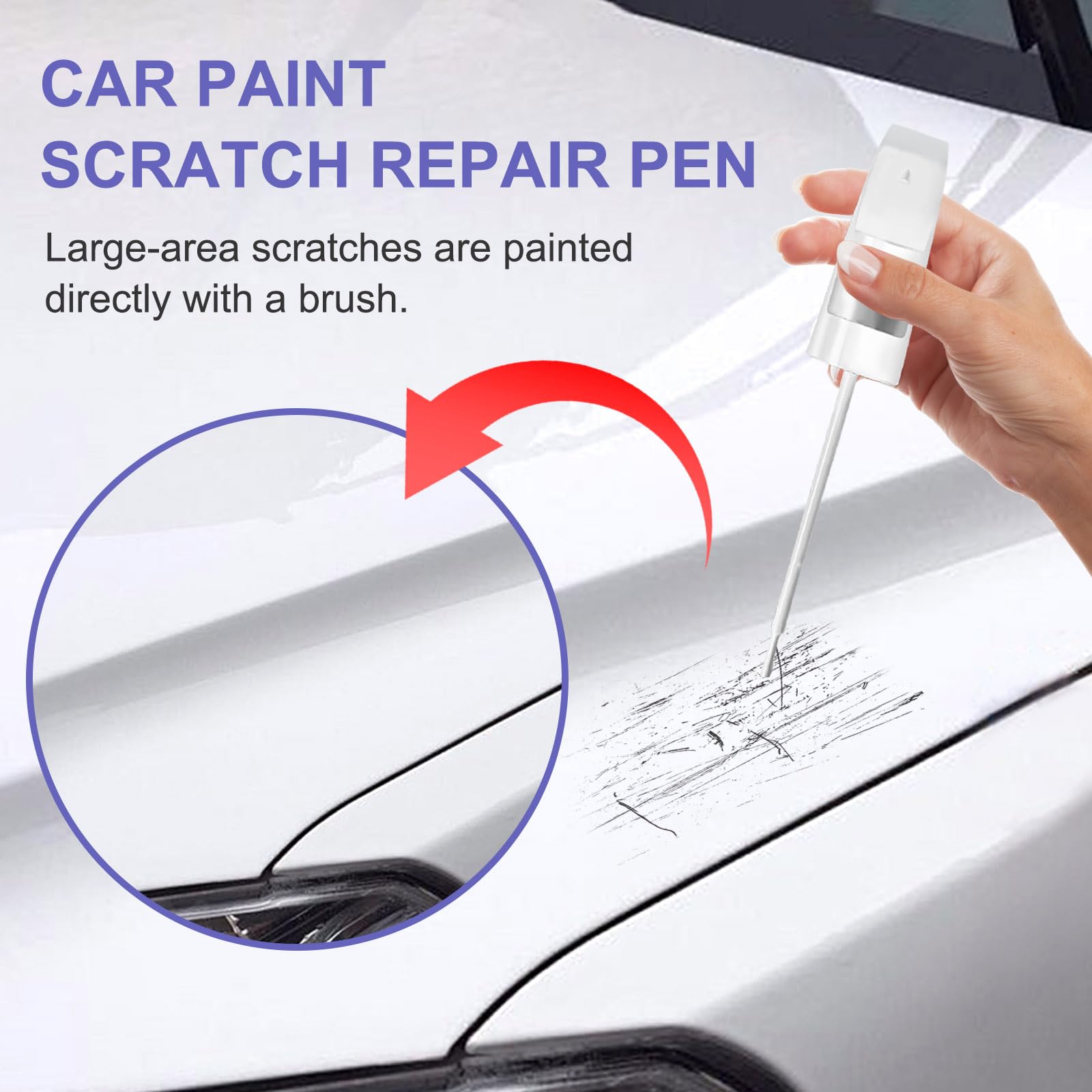 Touch Up Paint for Mercedes Benz Iridium Silver(775/9775)-Exact Match-Chips and Nicks TouchUp Paint Pen Scratch Repair Car Acces