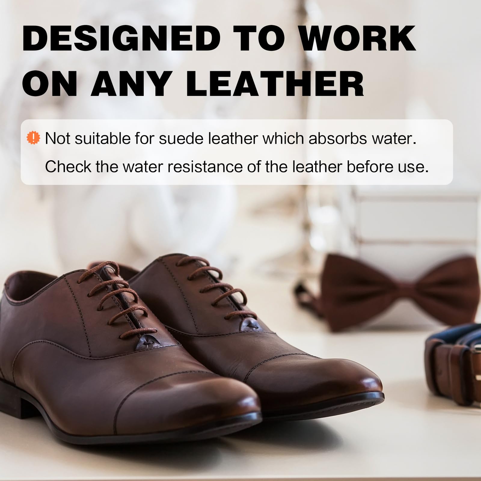 WEYSTOM Leather Recoloring Balm - Medium Brown Leather Repair Kit for Furniture, Dye, Recolor, Renew, Repair & Restore Aged, Fad