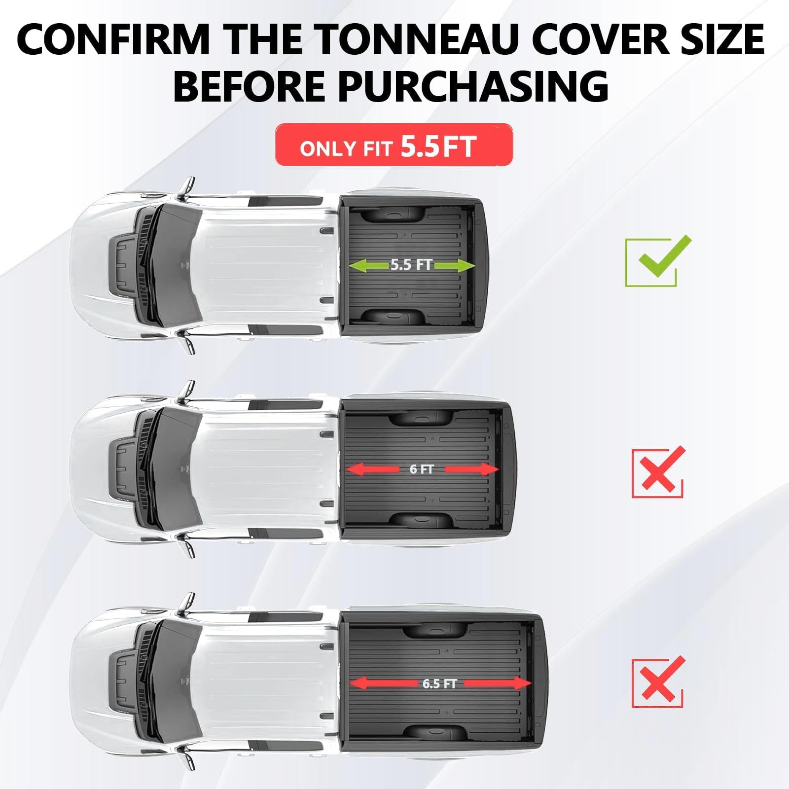 XTWEEX Soft Roll Up Truck Bed Tonneau Cover Fits 2022-2025 Toyota Tundra 5.5FT Bed(Excludes Trail Special Edition Storage Boxes)