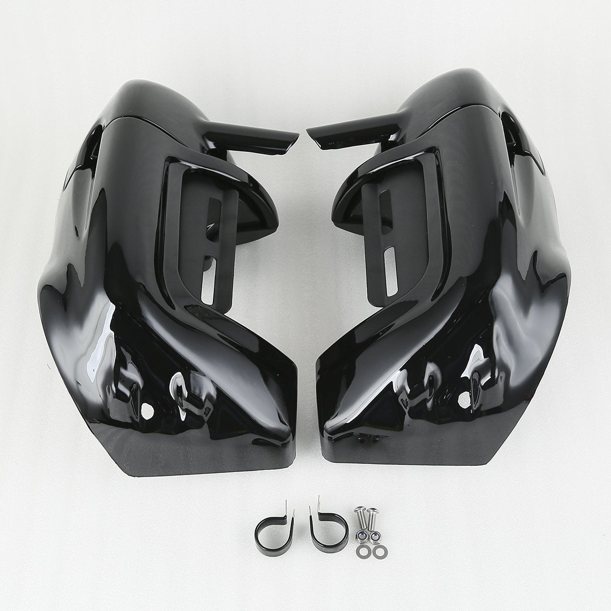 Xmt-Moto Left And Right Vented Fairing Lower Kit Fits For 1983-2013 Harley Davidson Touring Road King Electra Glide Ultra Limited Ultra Classic Street Glide Cvo And Trike Models,Gloss Black