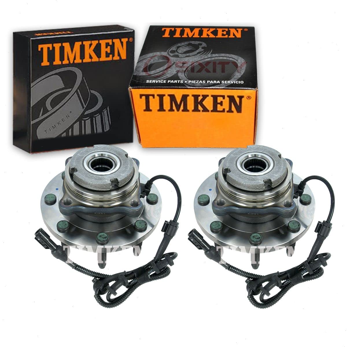 2 pc Timken Front Wheel Bearing Hub Assembly compatible with Ford Excursion 2000-2005