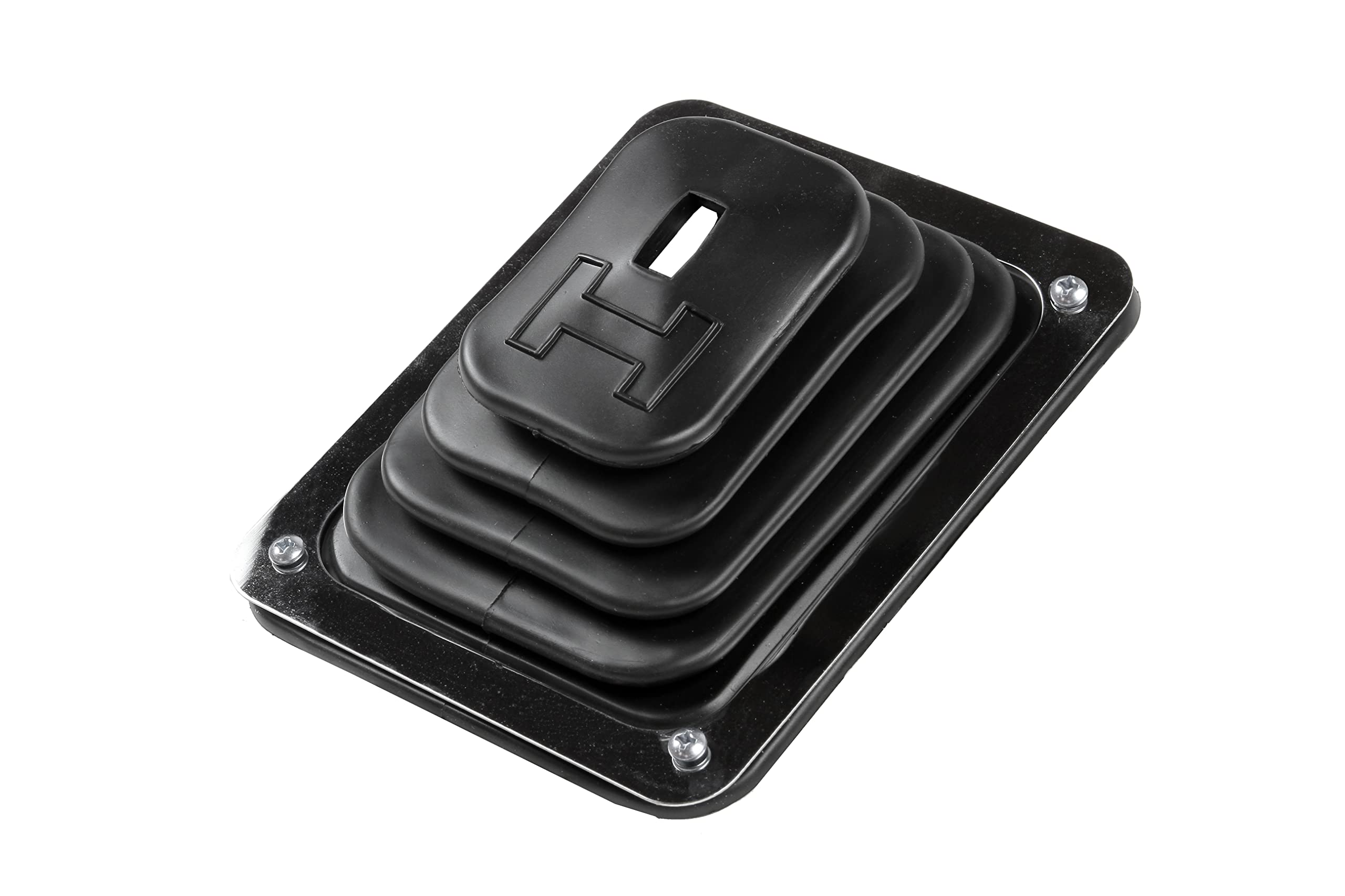Hurst B-4 Shifter Boot and Plate Kit, Black, Model 1144580, Plastic Material, No Size