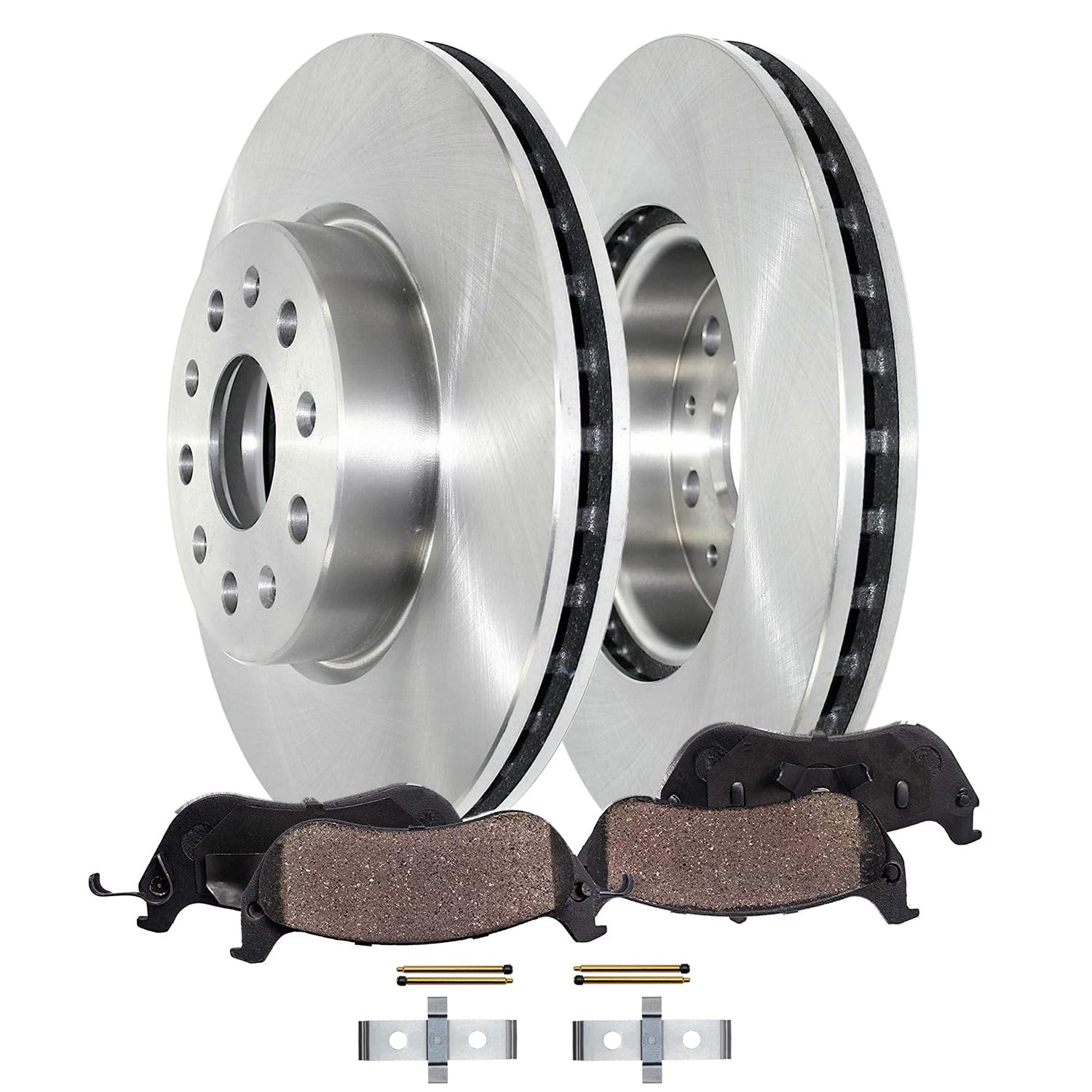 Detroit Axle - Front Brake Kit for 2021-2024 Chevrolet Camaro, Disc Brake Rotors Ceramic Brakes Pads 2022 2023 Replacement : 13.