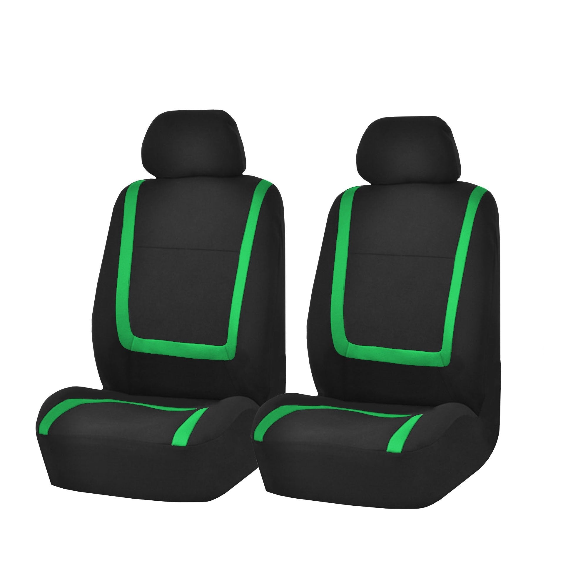 Fh Group Car Seat Covers Front Set In Cloth-Car Seat Covers For Low Back Car Seats With Removable Headrest,Universal Fit,Automot