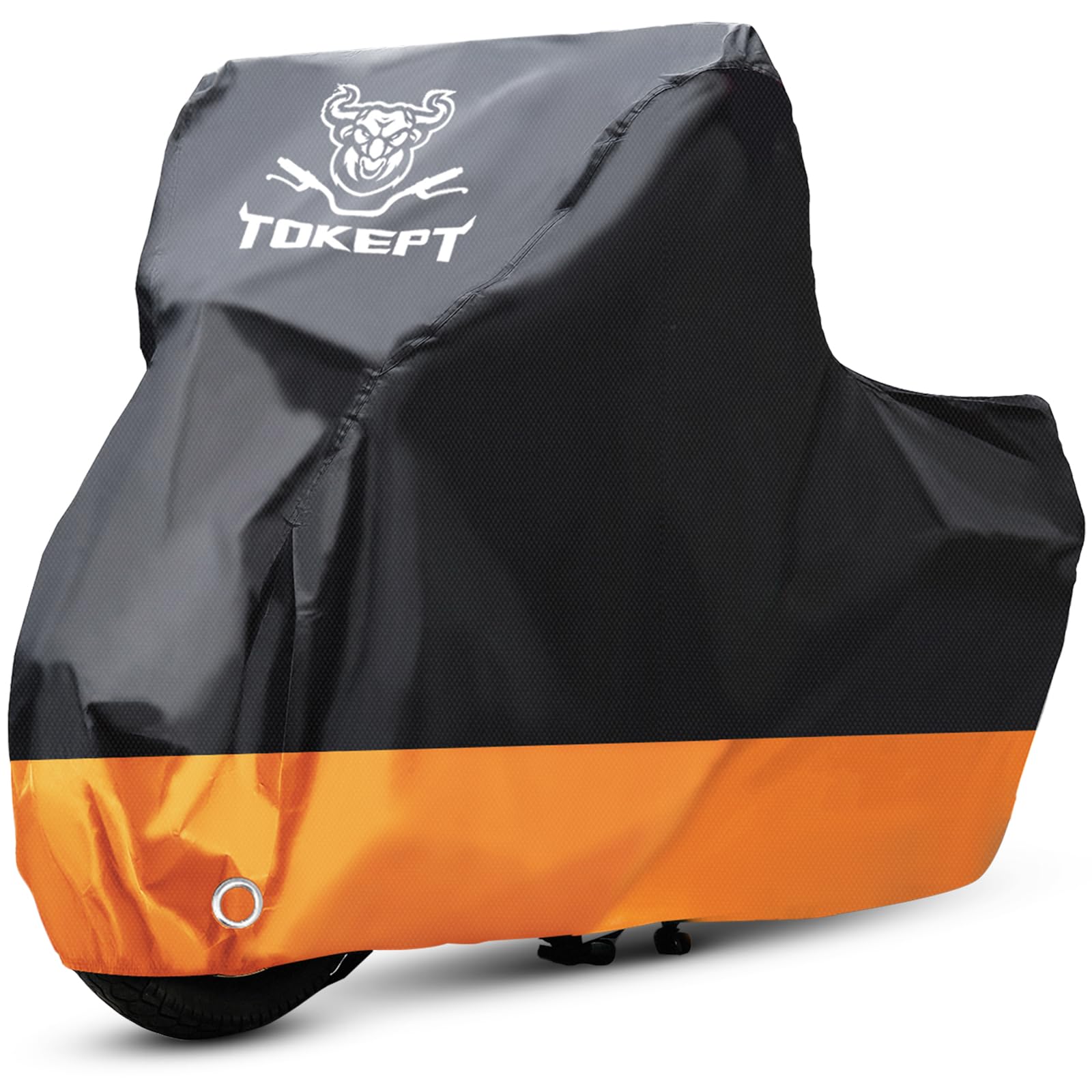 Tokept Motorcycle Cover, AllSeason Waterproof Outdoor Sun Protection Fit up to 104 Inch HarleyDavidson Honda Suzuki Kawasaki Y