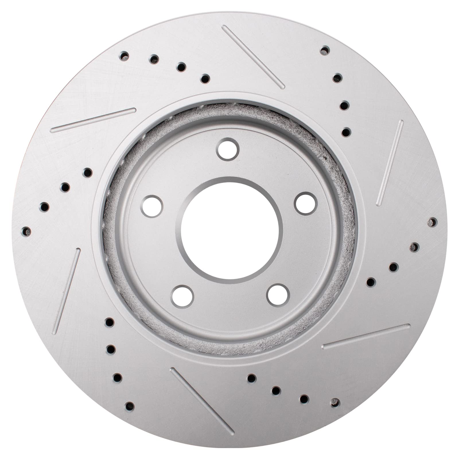 Trq Front Performance Brake Rotors Set Premium G-Coated Compatible With 2011-2022 Nissan Leaf 2013-2021 Nv200