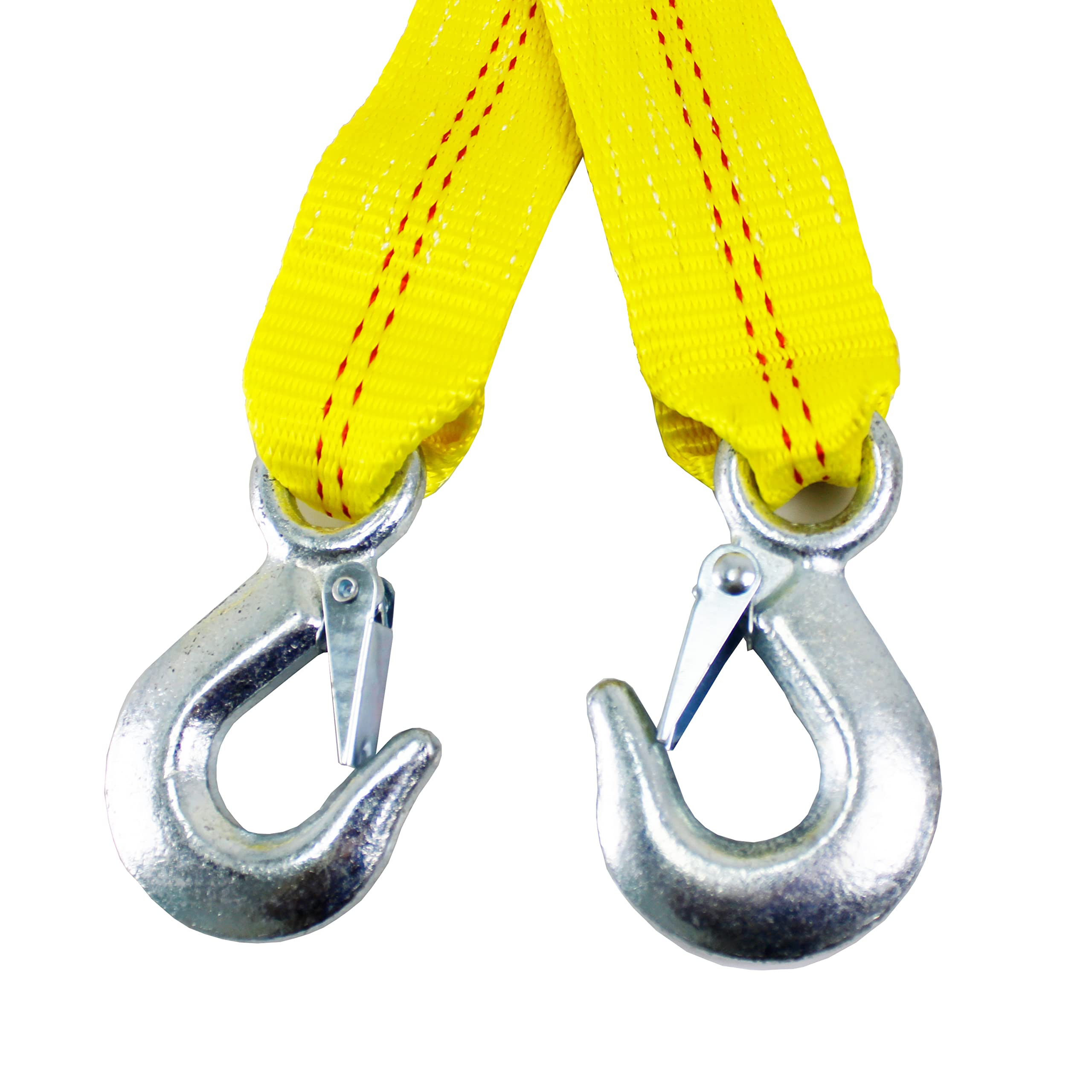 Hfs(R) 2'' X 30', 4.5 Ton 2 Inch X 30 Ft. Polyester Tow Strap Rope 2 Hooks 10,000Lb Towing Recovery