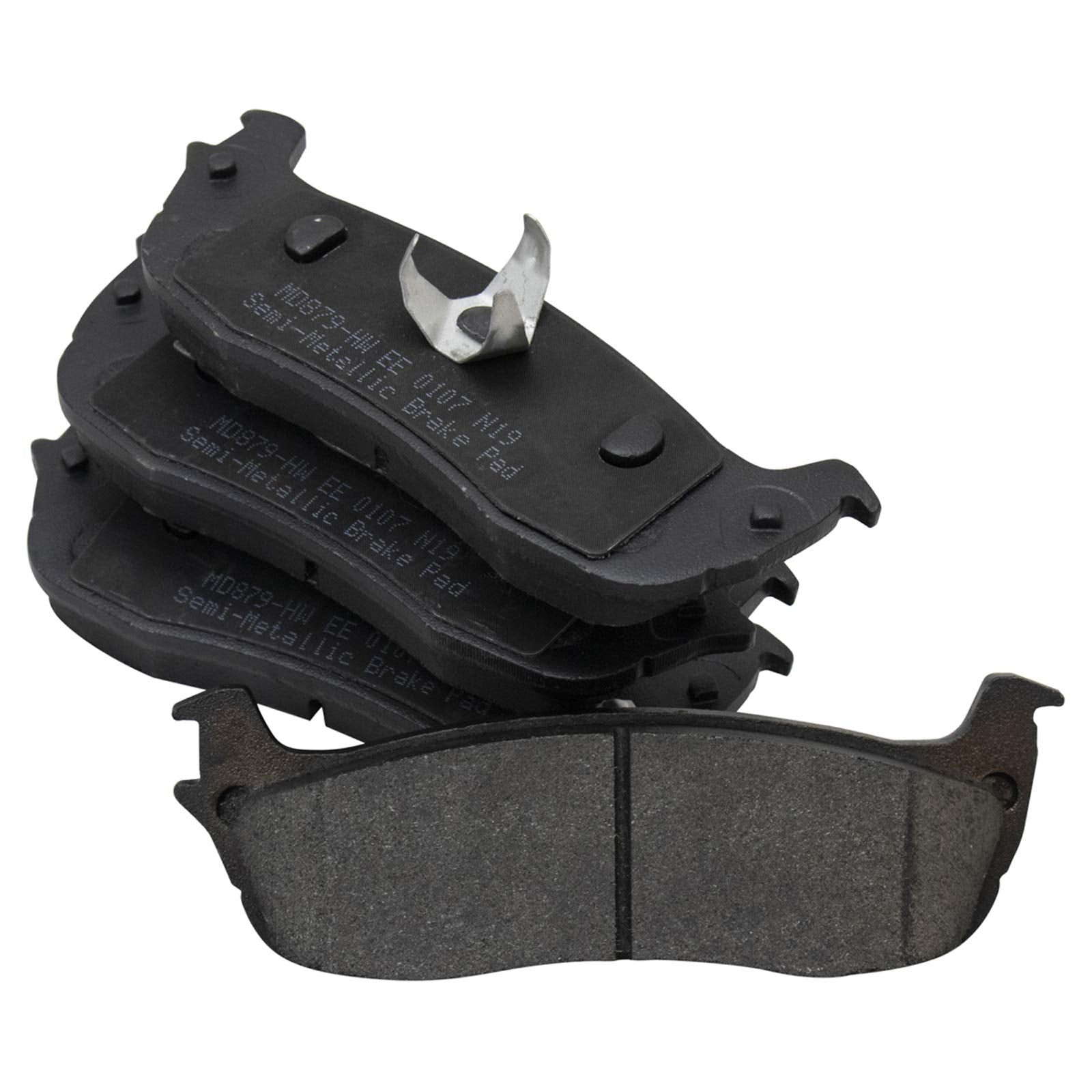 Trq Rear Brake Pad & Rotor Kit Brake Pads Brake Rotor Semi-Metallic Compatible With 1997-2002 Ford Expedition 1997-2003 F-150 20