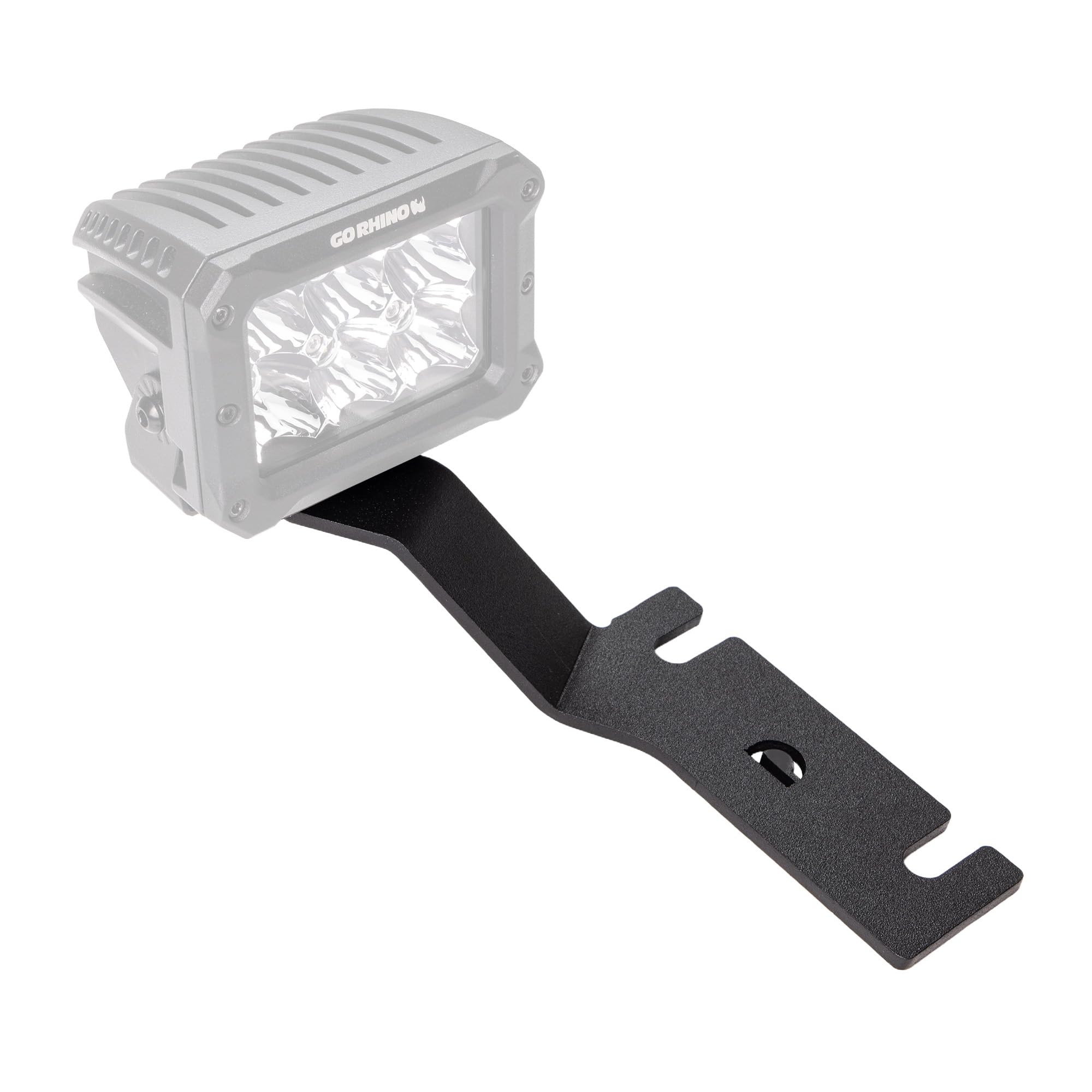 Go Rhino XE Hood Hinge Cube Light Mount | Mild Steel, Textured Black | 732325T | Fits 2017-2023 Nissan Titan