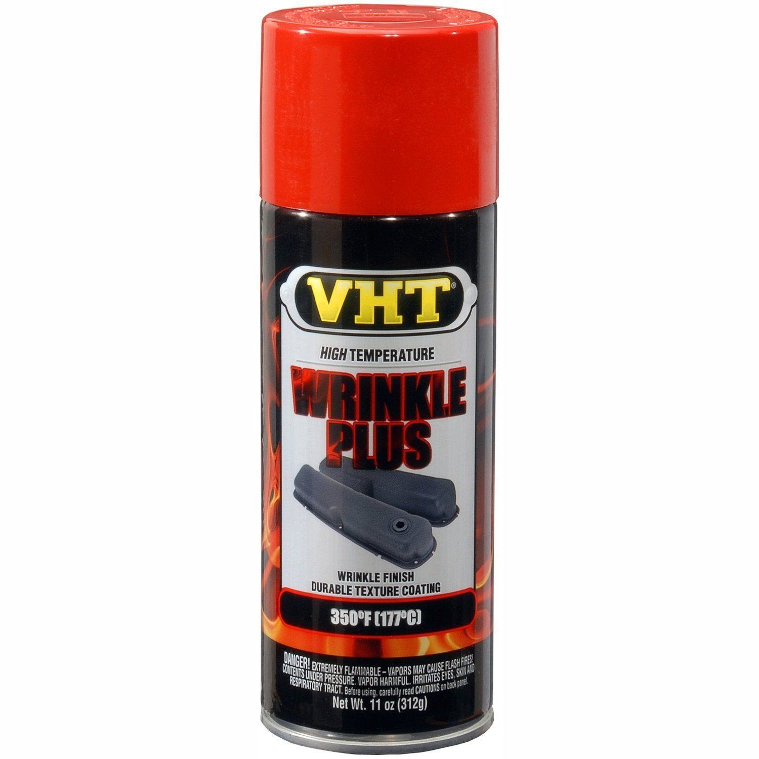 Dupli-Color High Temp VHT Wrinkle Plus Paint, 11 oz, Red, Model SP204